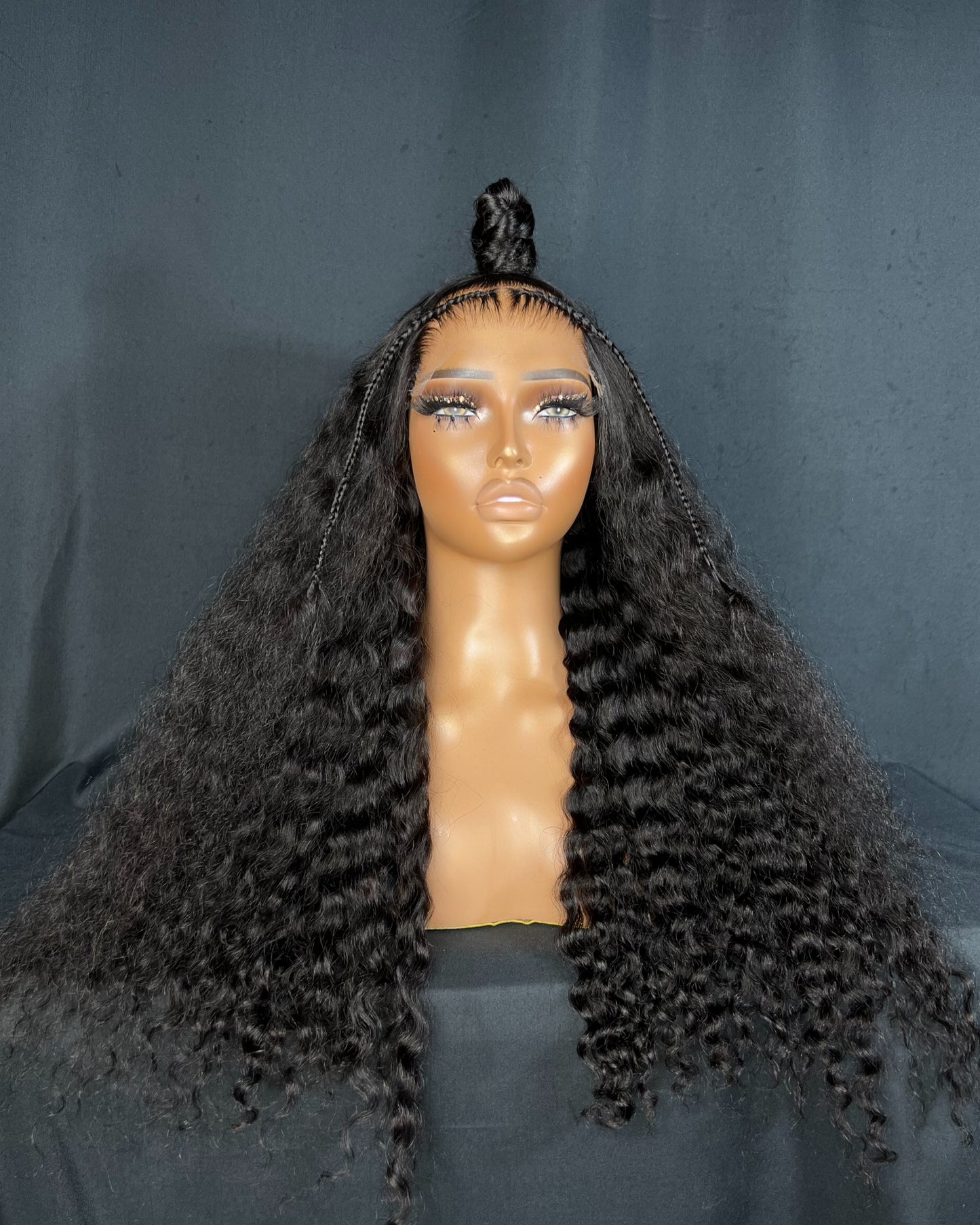 “SHAY” 5x5 CLOSURE, HD LACE, SMALL CAP, CURLY, 22-INCH, LAST 2 PLUS YEARS, READY TO SHIP WIG