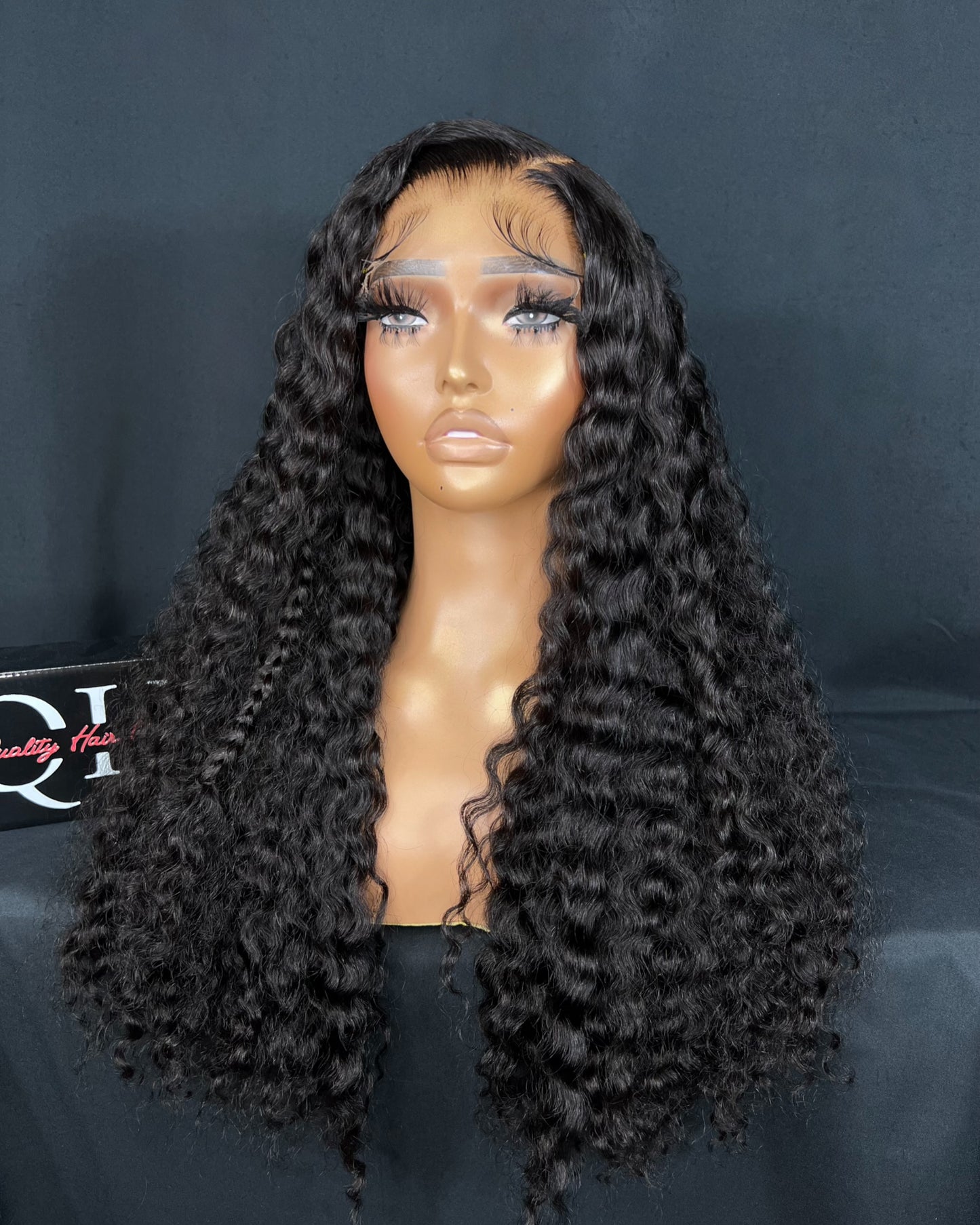 “ABBY” LARGE WIG CAP, 5x5 CLOSURE, HD LACE, 22-INCHES, CURLY, LAST 2 YEARS, READY TO WEAR WIG