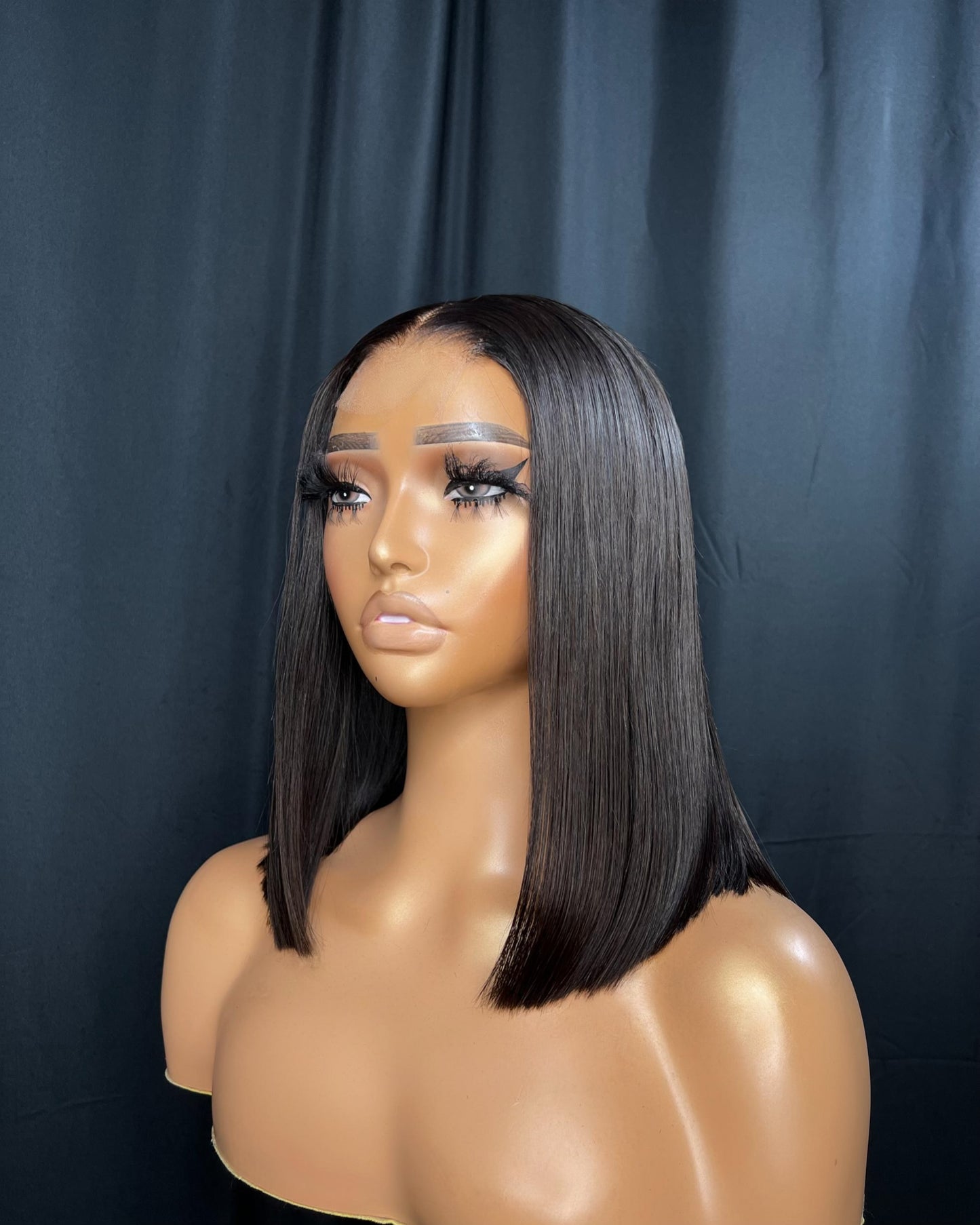 “MONTANA” 2x6 CLOSURE, HD LACE, 13-INCH, STRAIGHT, BLUNT CUT WIG, LAST 1-2 YEARS, READY TO SHIP WIG
