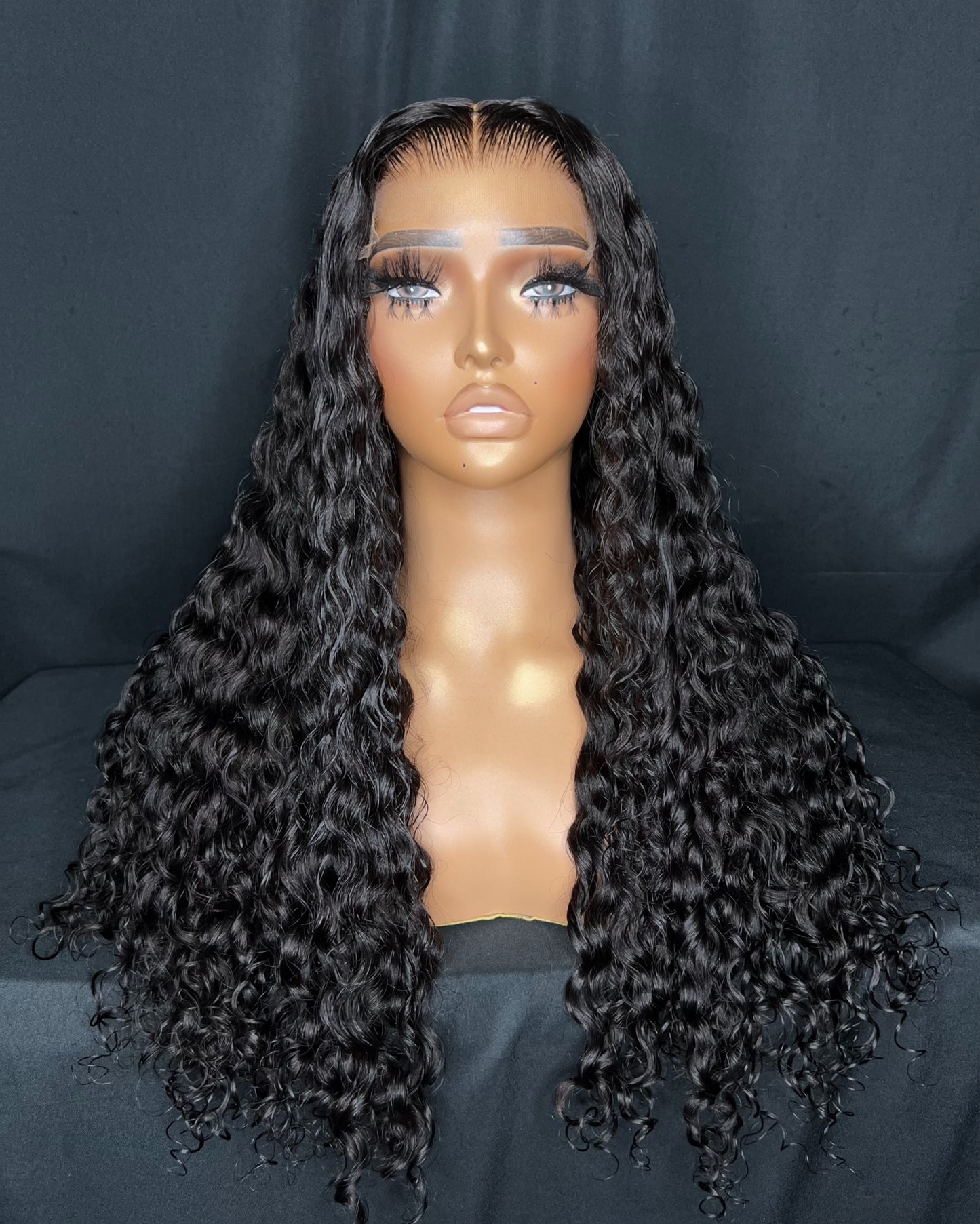 “CLAIRE” 5X5 HD LACE CLOSURE, 22-INCH, GLUE-LESS, BEST CURLY HAIR, READY TO SHIP WIG.