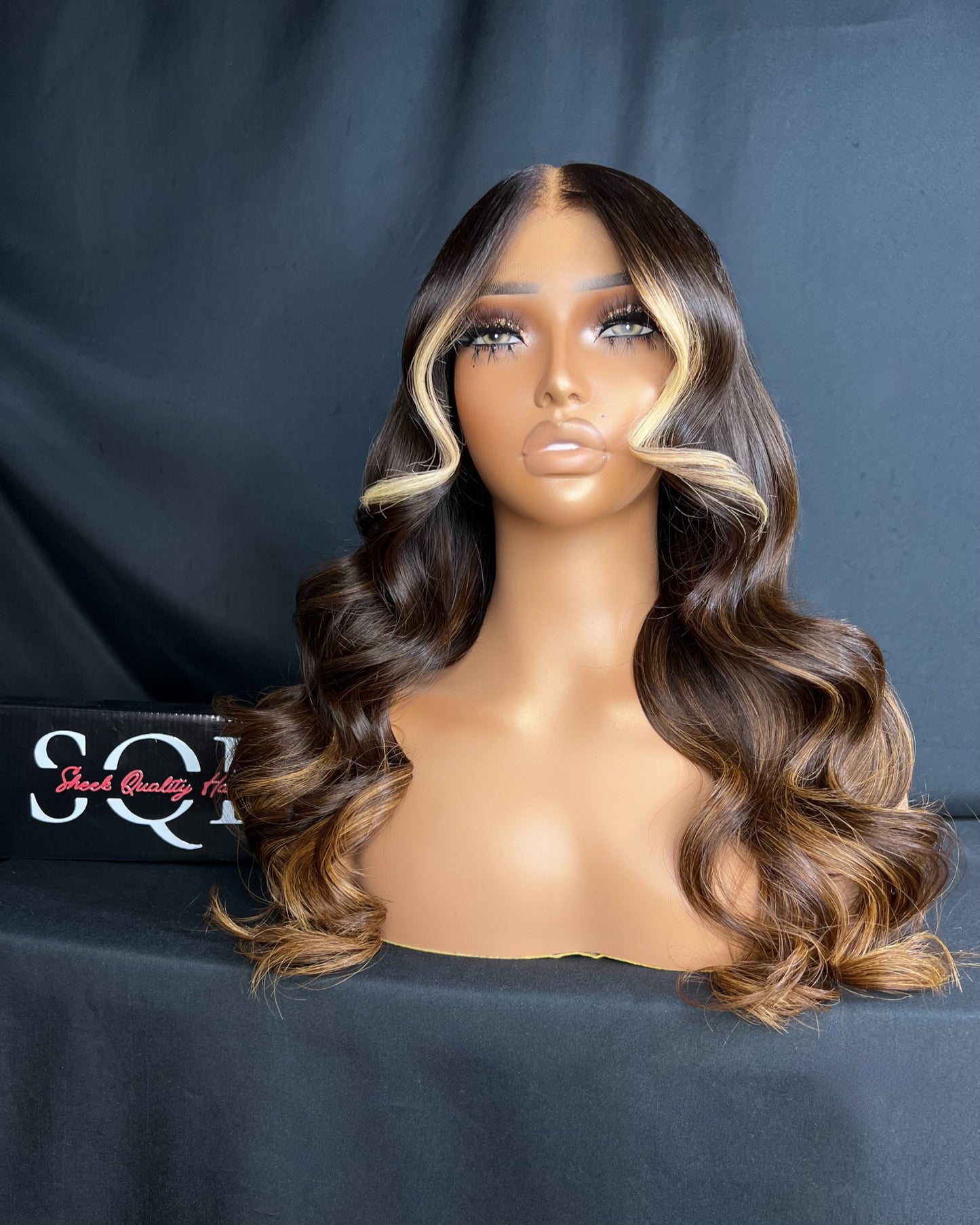 “FANCY” 6x6 LACE CLOSURE, HD LACE, 22-INCH, BODY WAVE, GLUELESS, LAST 3 PLUS YEARS, READY TO SHIP WIG