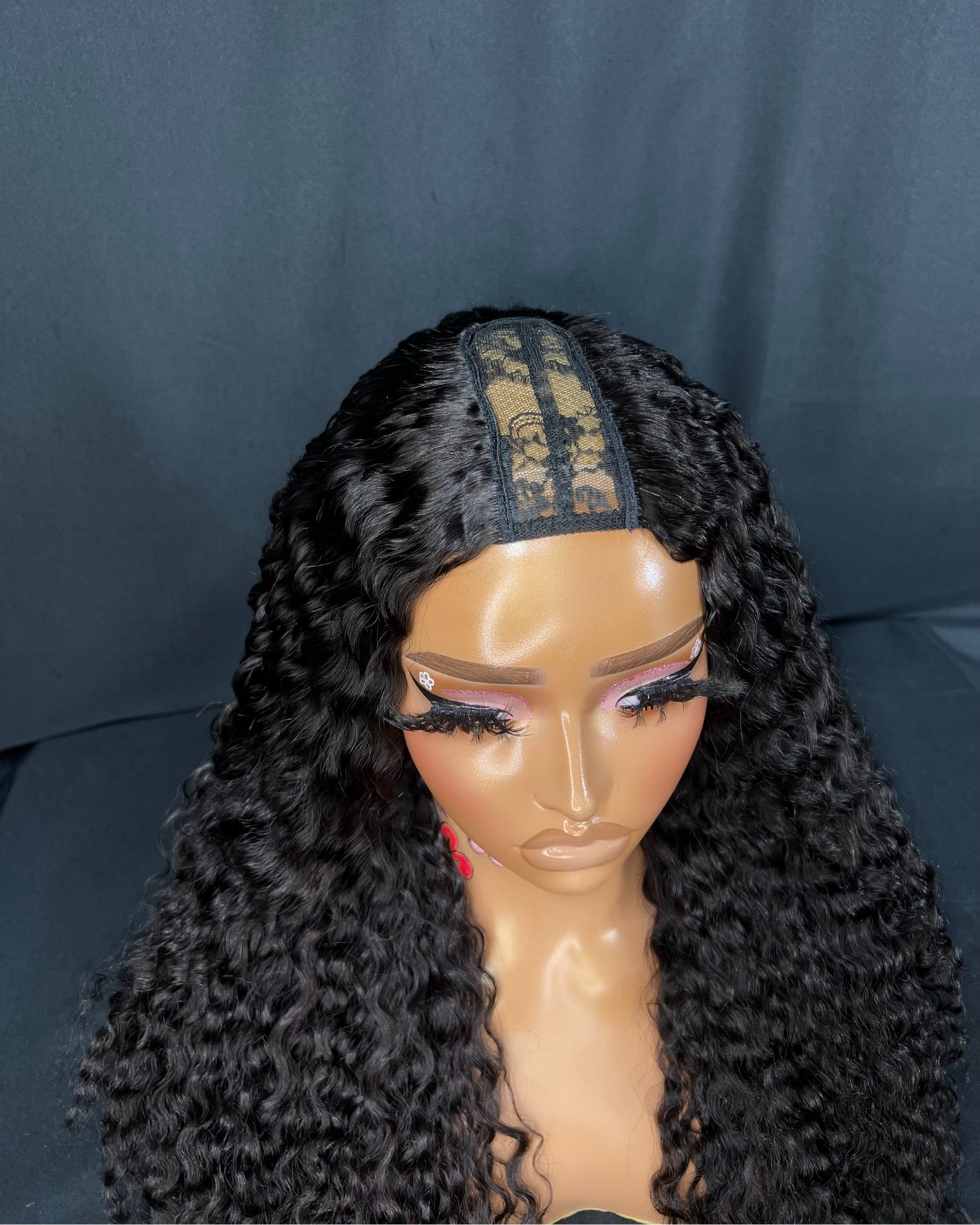 ISLAND CURL, U-PART, 20-INCH, LAST 2 PLUS YEARS, READY TO SHIP WIG