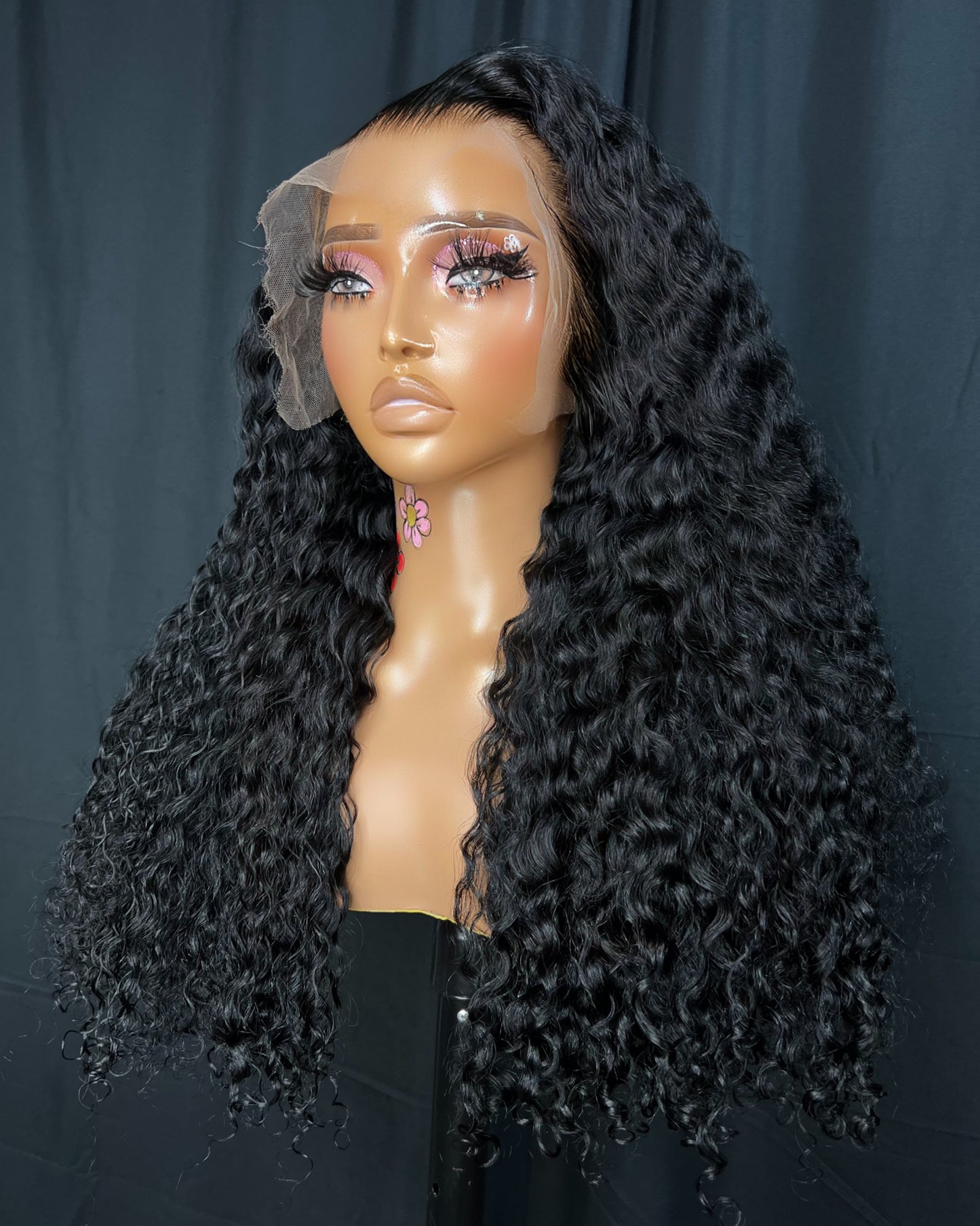"CONSTANCE" 13X6 HD LACE FRONTAL, 22 POLEGADAS, TEXTURA CACHEADA, PERUCA FÁCIL DE USAR