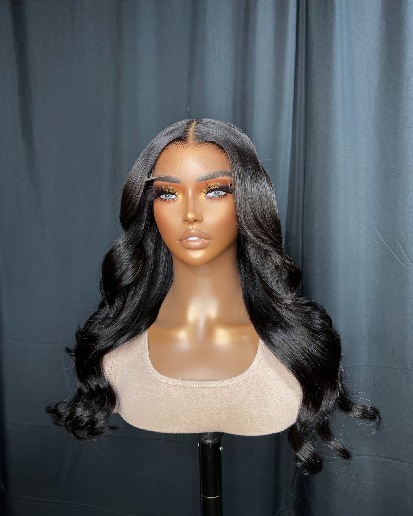 ARI 5x5 HD LACE CLOSURE, 18 POLEGADAS, BODY WAVE, PERUCA PRETA