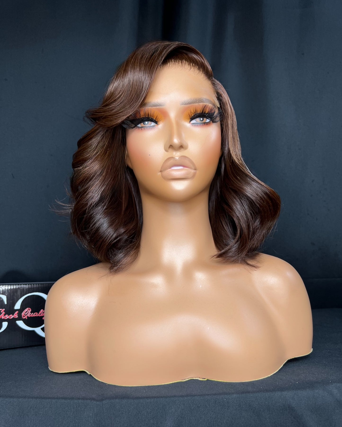 "PENNY" 5X5 HD LACE, NATURAL WAVE, 14-INCH, LAST 2 YEAR PLUS, READY TO SHIP WIG