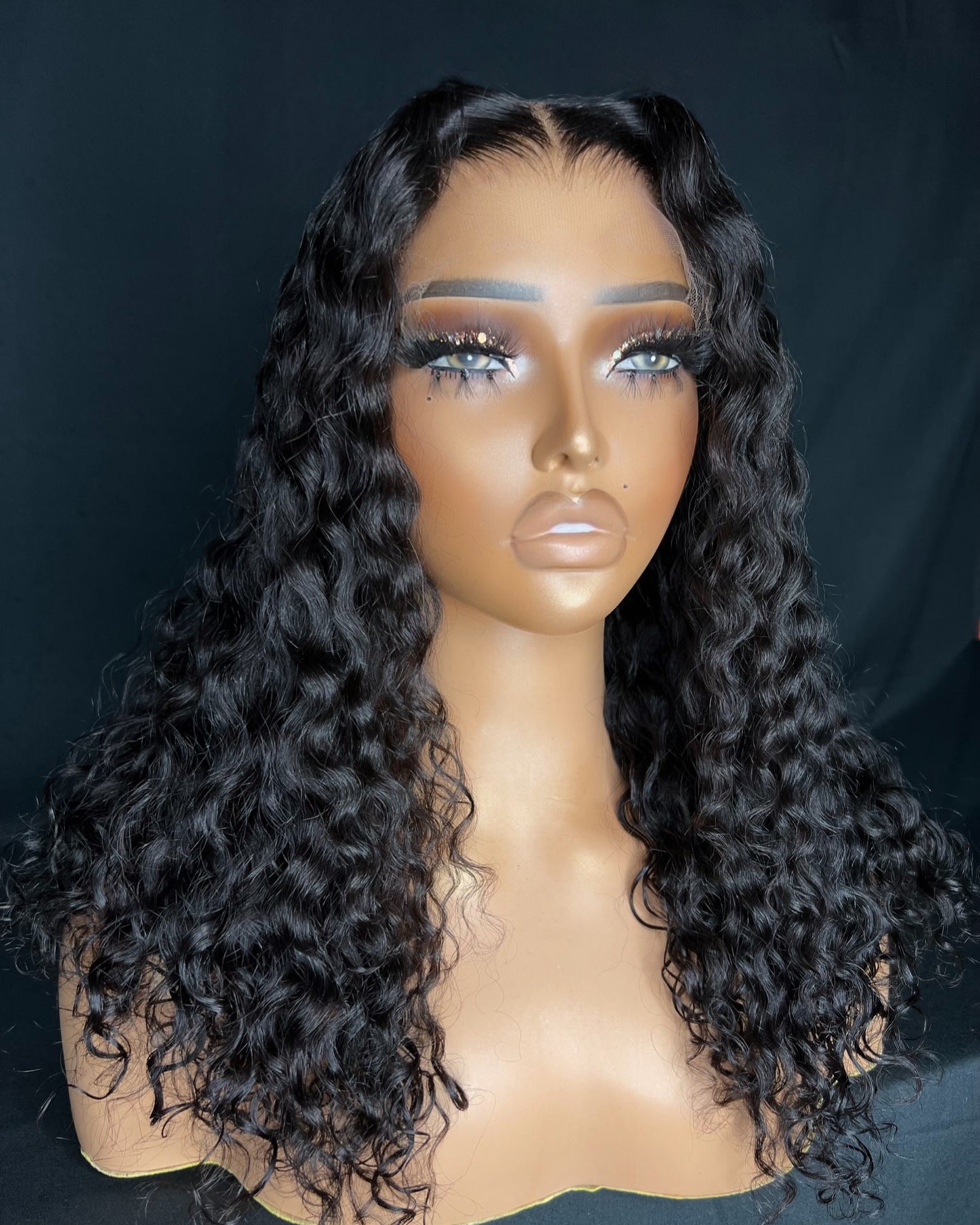 “INDIE” 5X5 HD LACE CLOSURE, GLUE-LESS, 16-INCH, BEST CURLY HAIR, READY TO SHIP WIG