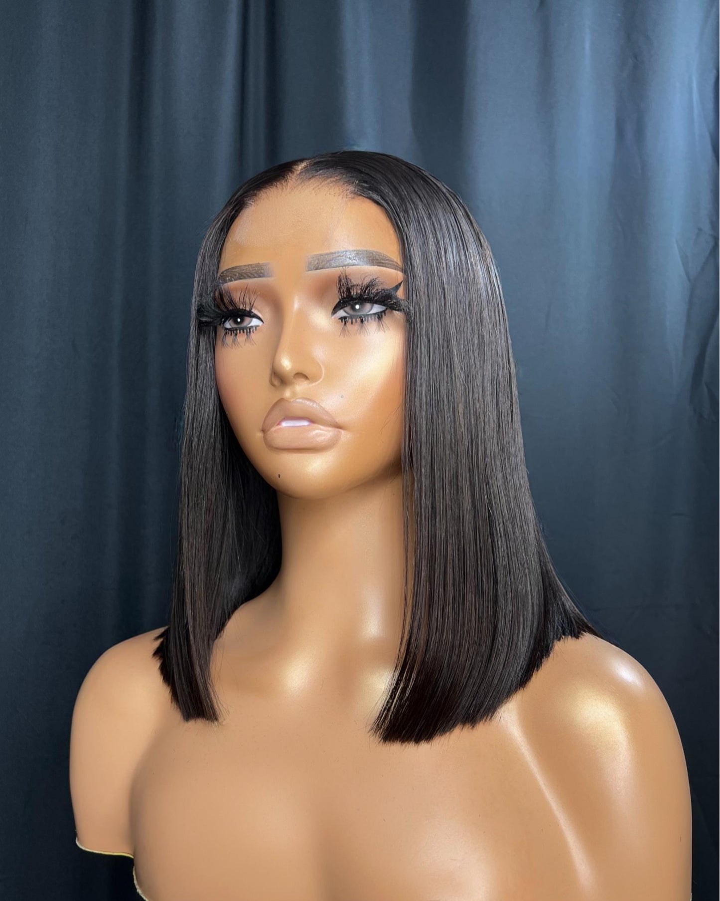 “MONTANA” 2x6 CLOSURE, HD LACE, 13-INCH, STRAIGHT, BLUNT CUT WIG, LAST 1-2 YEARS, READY TO SHIP WIG