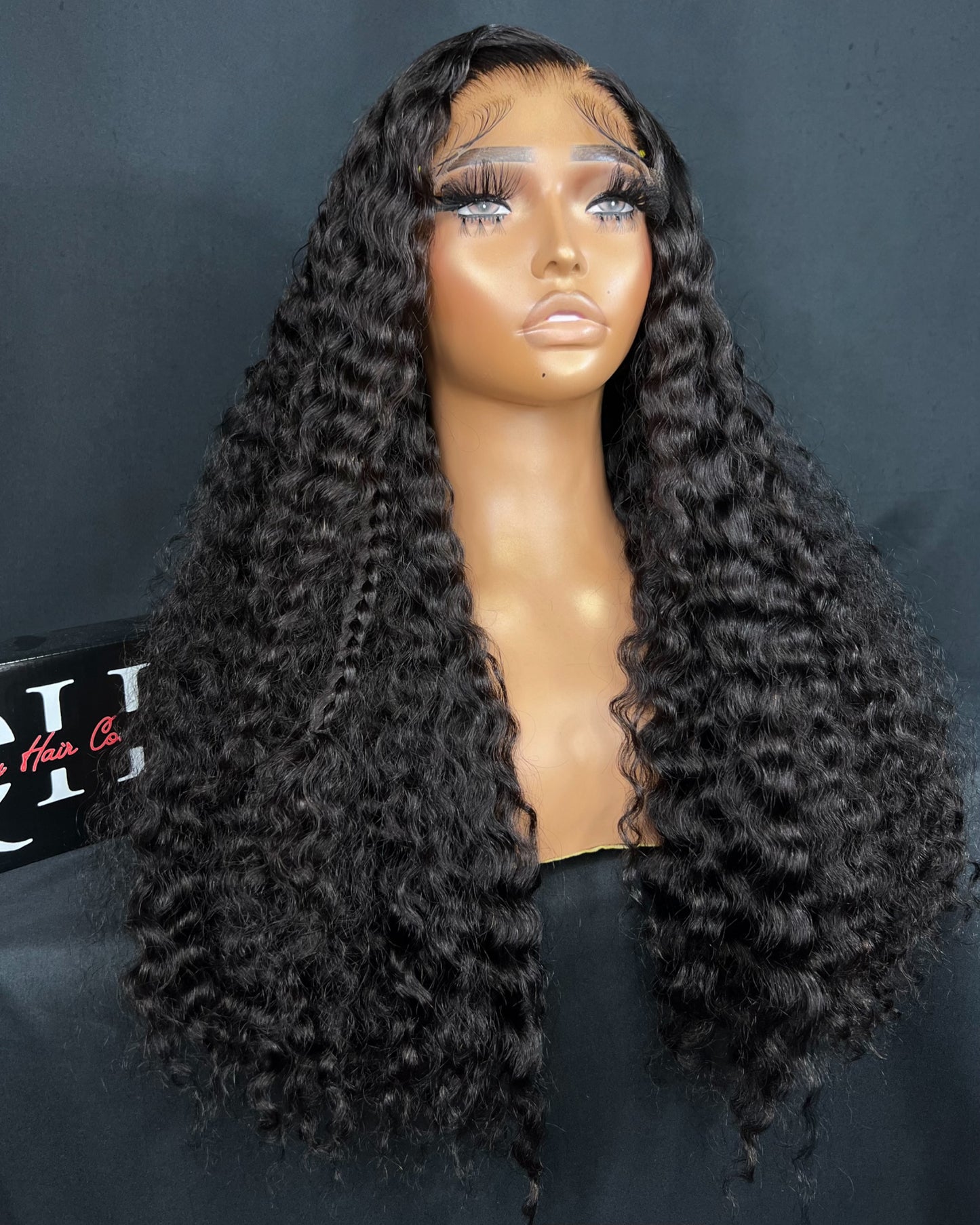 “ABBY” LARGE WIG CAP, 5x5 CLOSURE, HD LACE, 22-INCHES, CURLY, LAST 2 YEARS, READY TO WEAR WIG