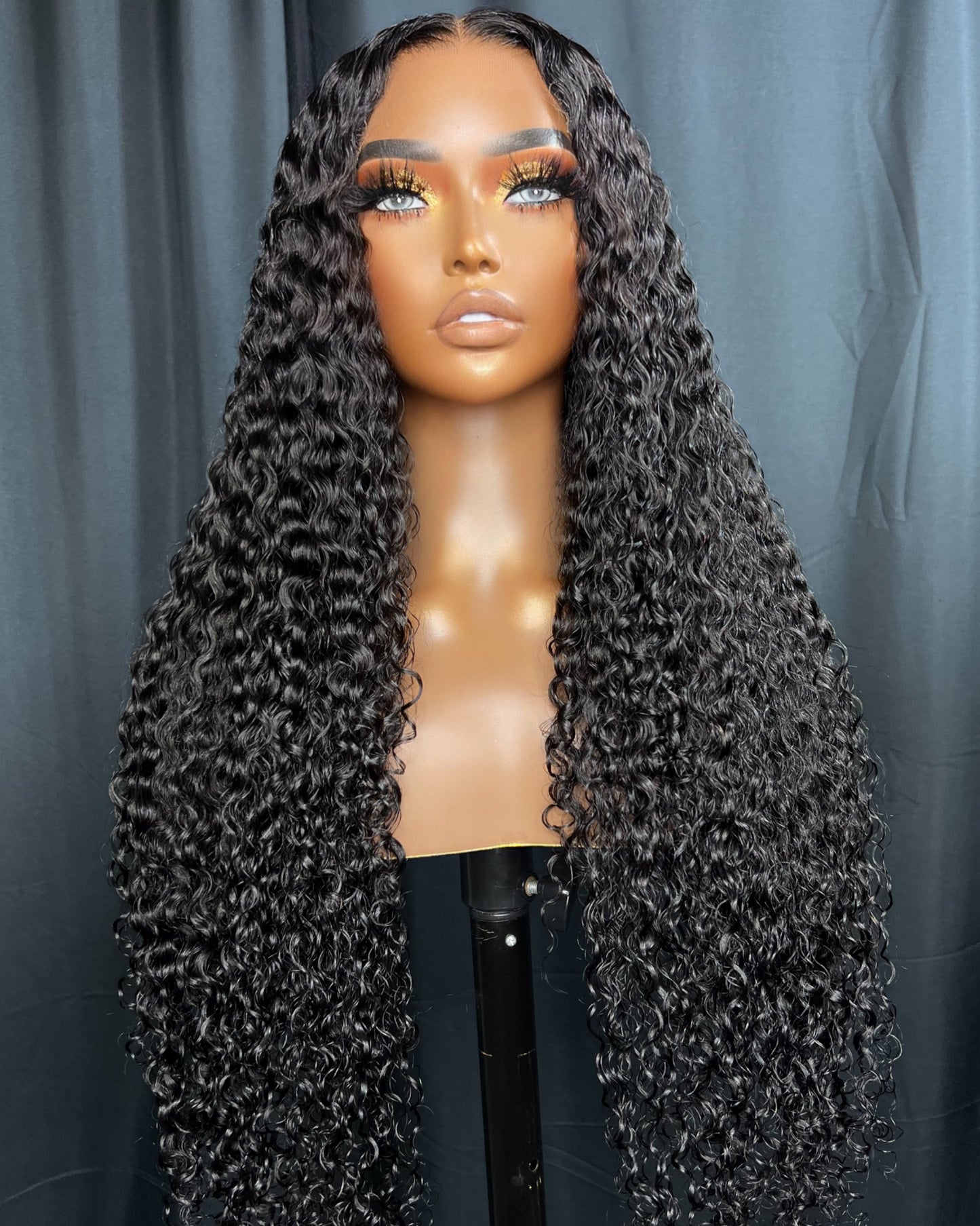 “KHAYA” 5X5 HD LACE CLOSURE, 30-INCH, CURLY, GLUE-LESS, READY-TO-WEAR WIG