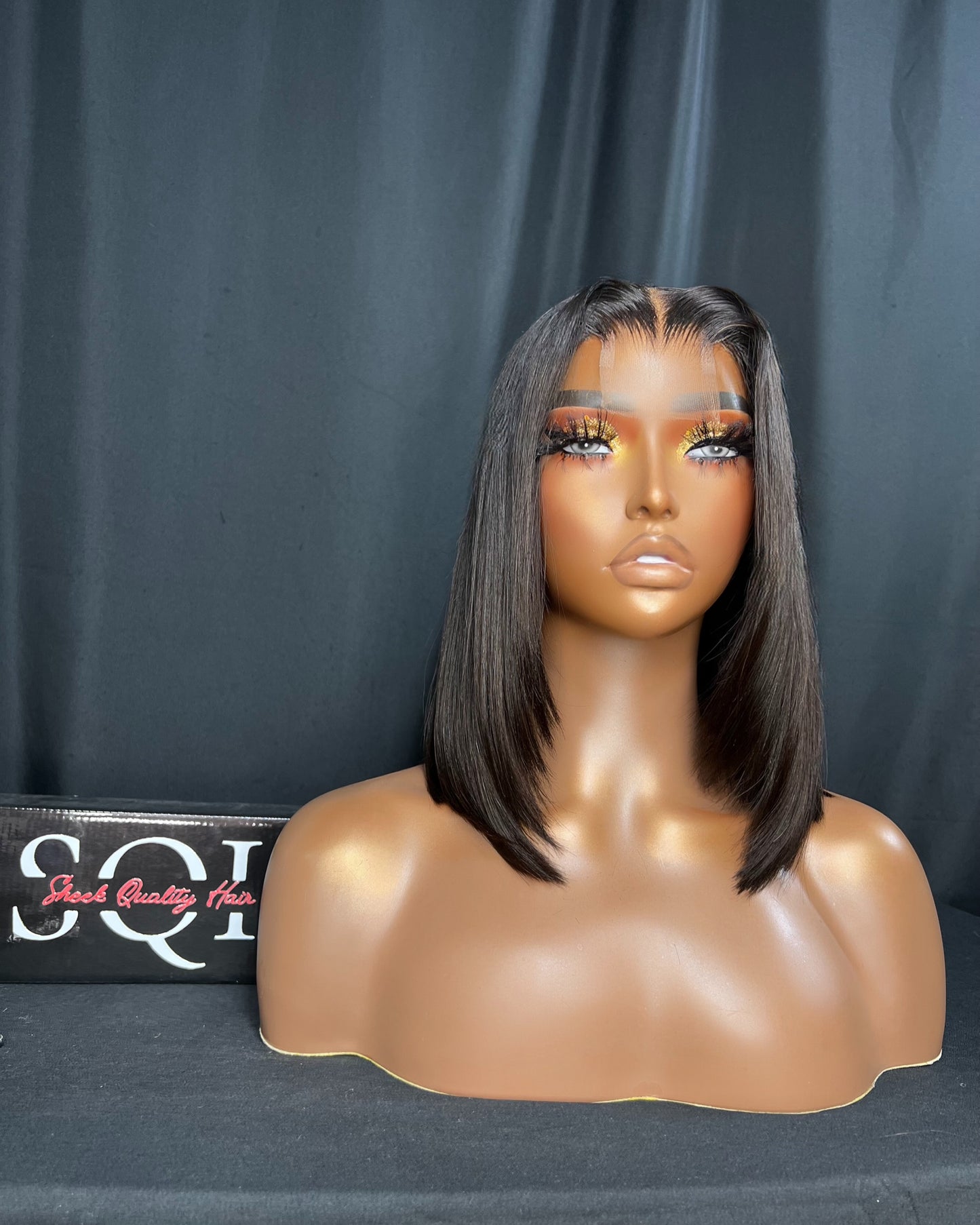 “PILLAR” LARGE CAP, 2x6 CLOSURE, HD LACE, STRAIGHT, BLUNT CUT BOB, LAST 3 YEAR PLUS, READY TO SHIP WIG