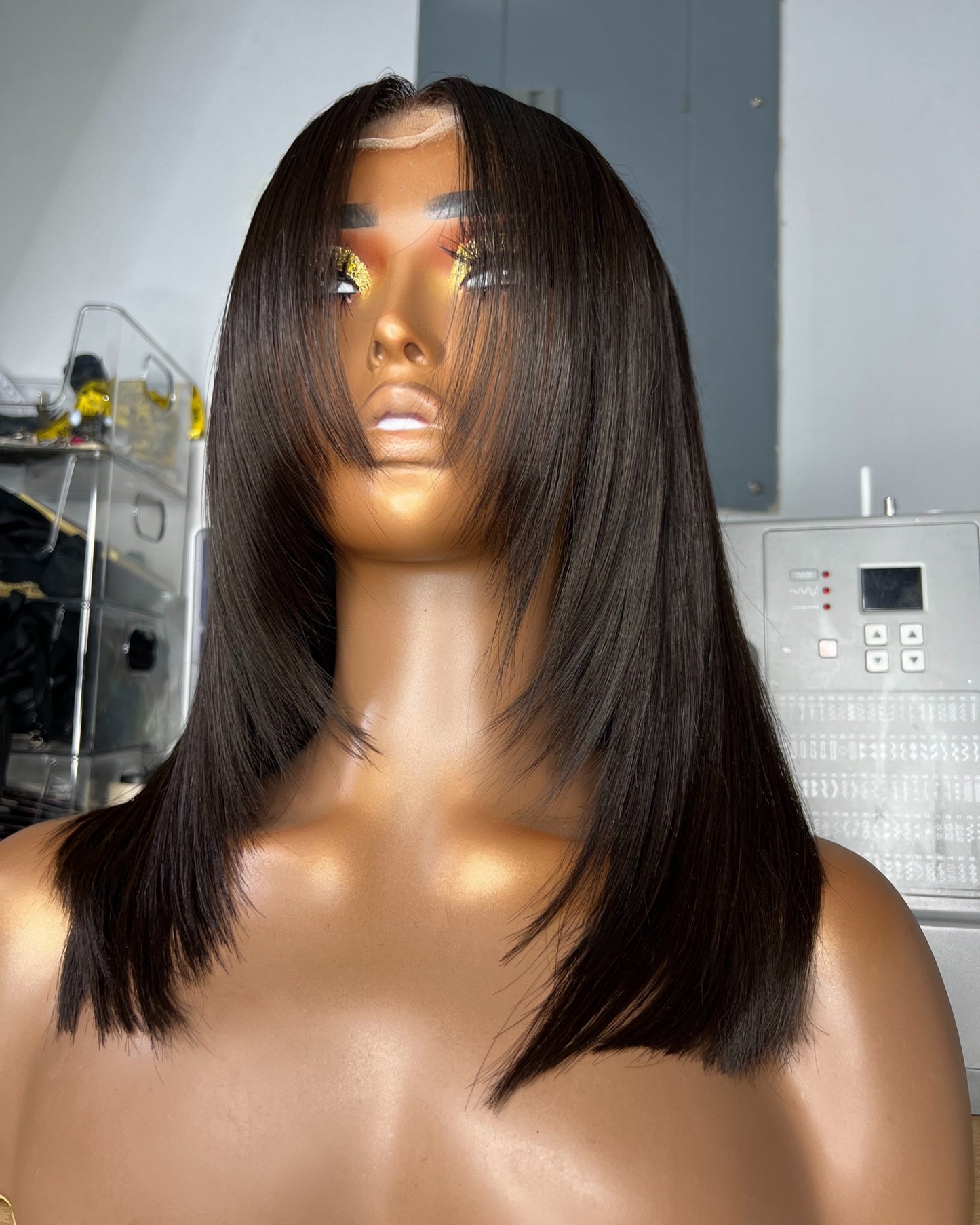 “MING” READY TO SHIP WIG, CLOSURE WIG, 5X5 CLOSURE, HD LACE, 15-INCH, STRAIGHT WIG