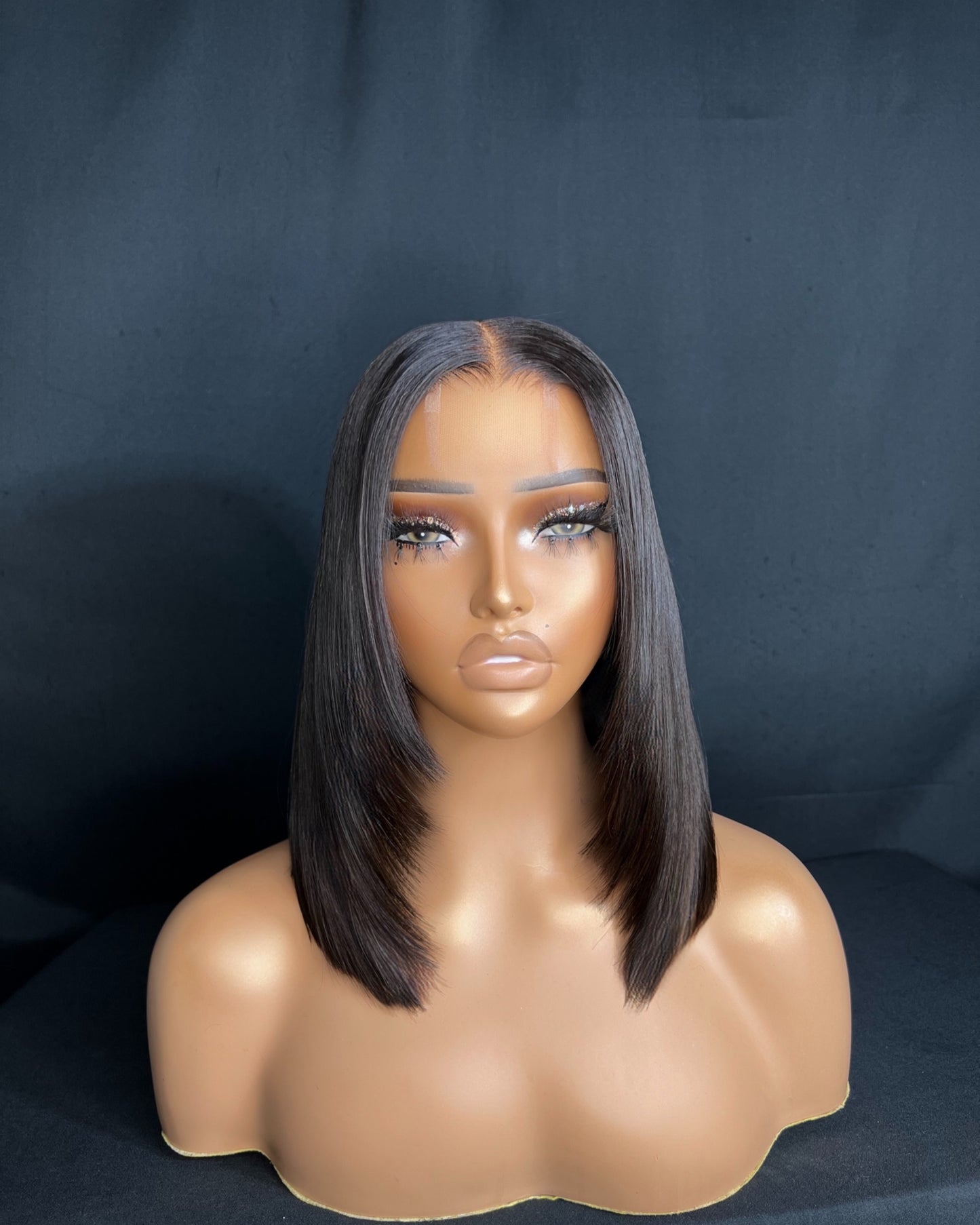 “PILLAR” LARGE CAP, 2x6 CLOSURE, HD LACE, STRAIGHT, BLUNT CUT BOB, LAST 3 YEAR PLUS, READY TO SHIP WIG