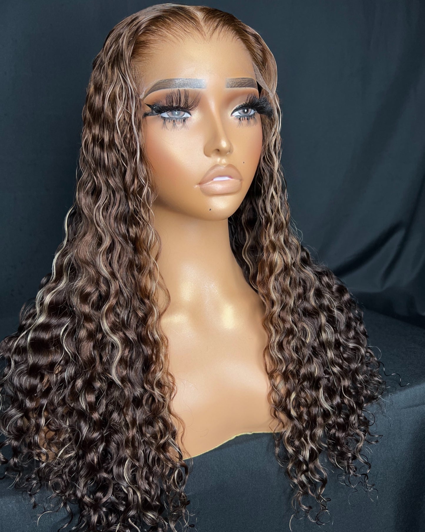 “JOSEFINA” 5X5 HD LACE CLOSURE, 2O-INCH, GLUE-LESS, BEST CURLY HAIR, READY TO SHIP WIG