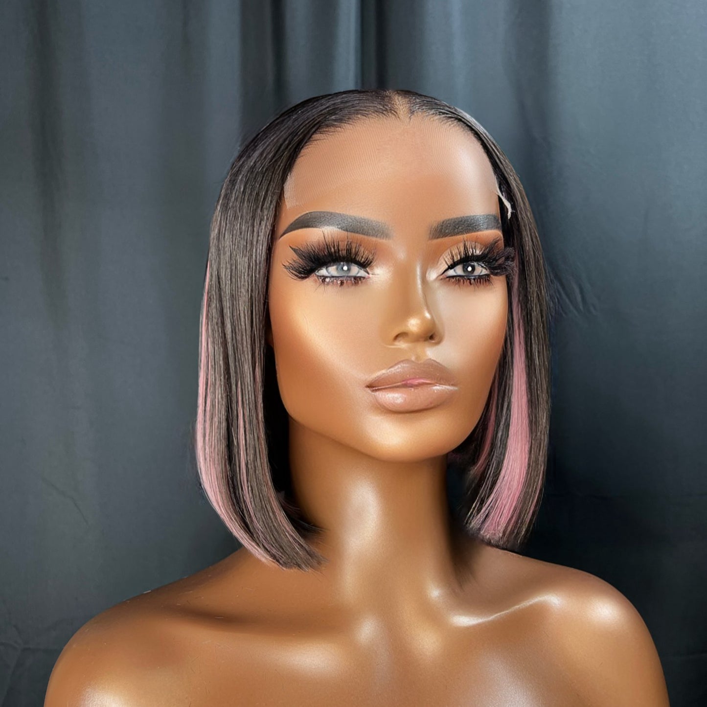 “CANDY” CURTA PRONTA PARA USAR PERUCA, 5X5 HD LACE CLOSURE WIG, PERUCA DE CABELO HUMANO DE 12 POLEGADAS, PERUCA PRONTA PARA ENVIAR
