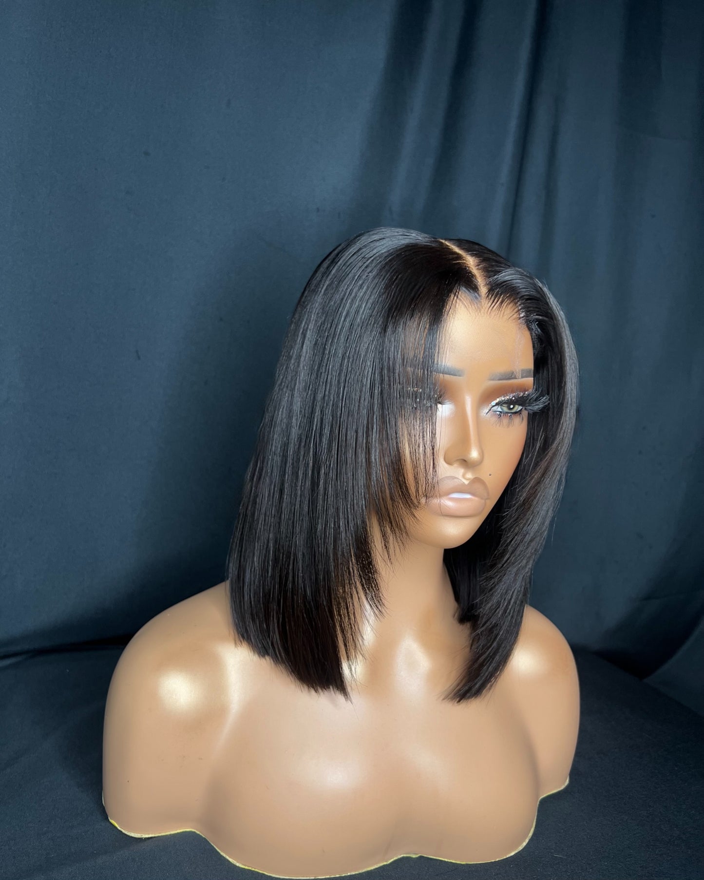 “LIZ” 2x6 CLOSURE, HD LACE, STRAIGHT, BLUNT CUT BOB, LAST 3 YEAR PLUS, READY TO SHIP WIG