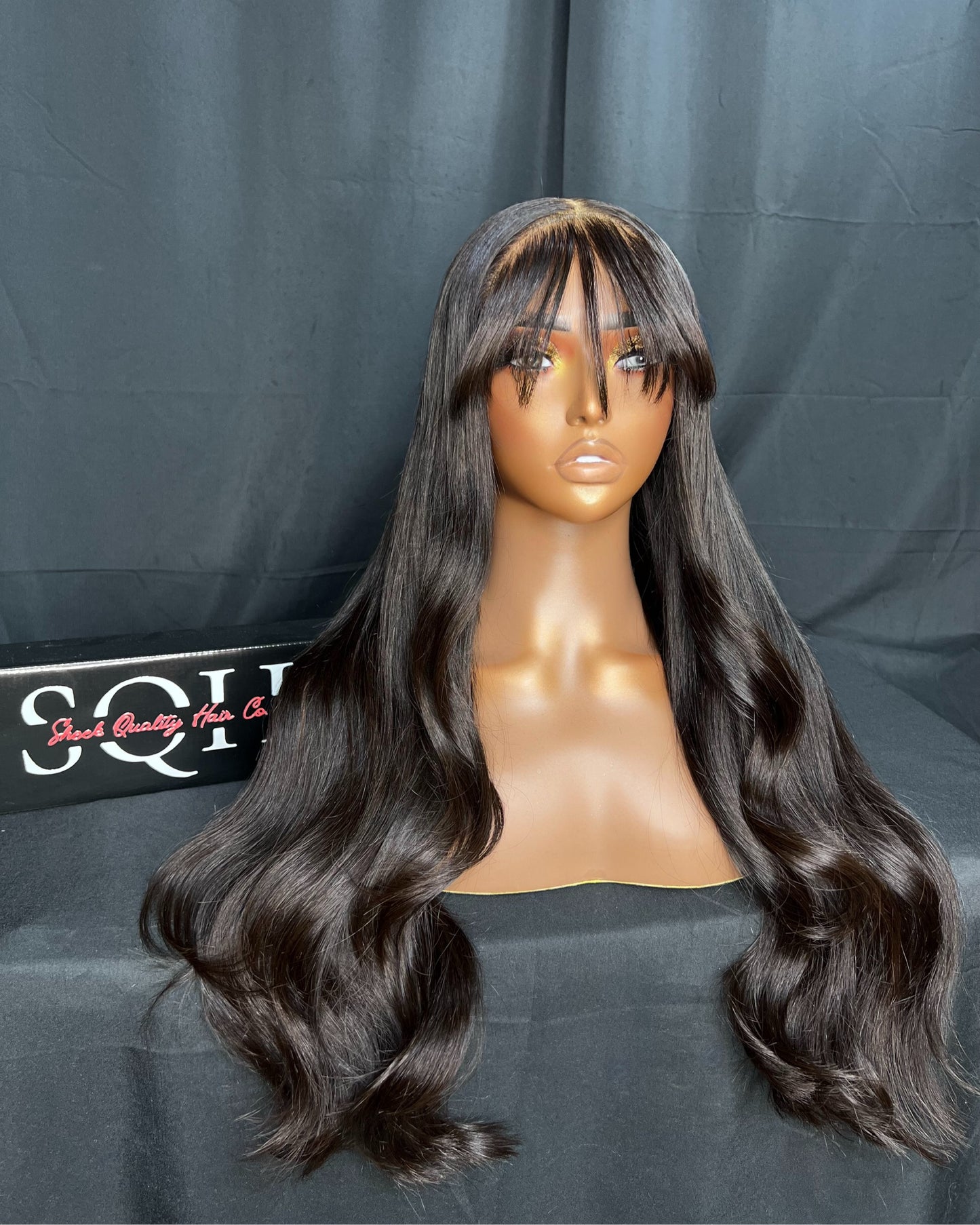“KEHLANI” 5x5 CLOSURE, HD LACE, 22-INCHES, STRAIGHT, LAST 1-2 YEARS, READY TO WEAR WIGS WITH BANGS