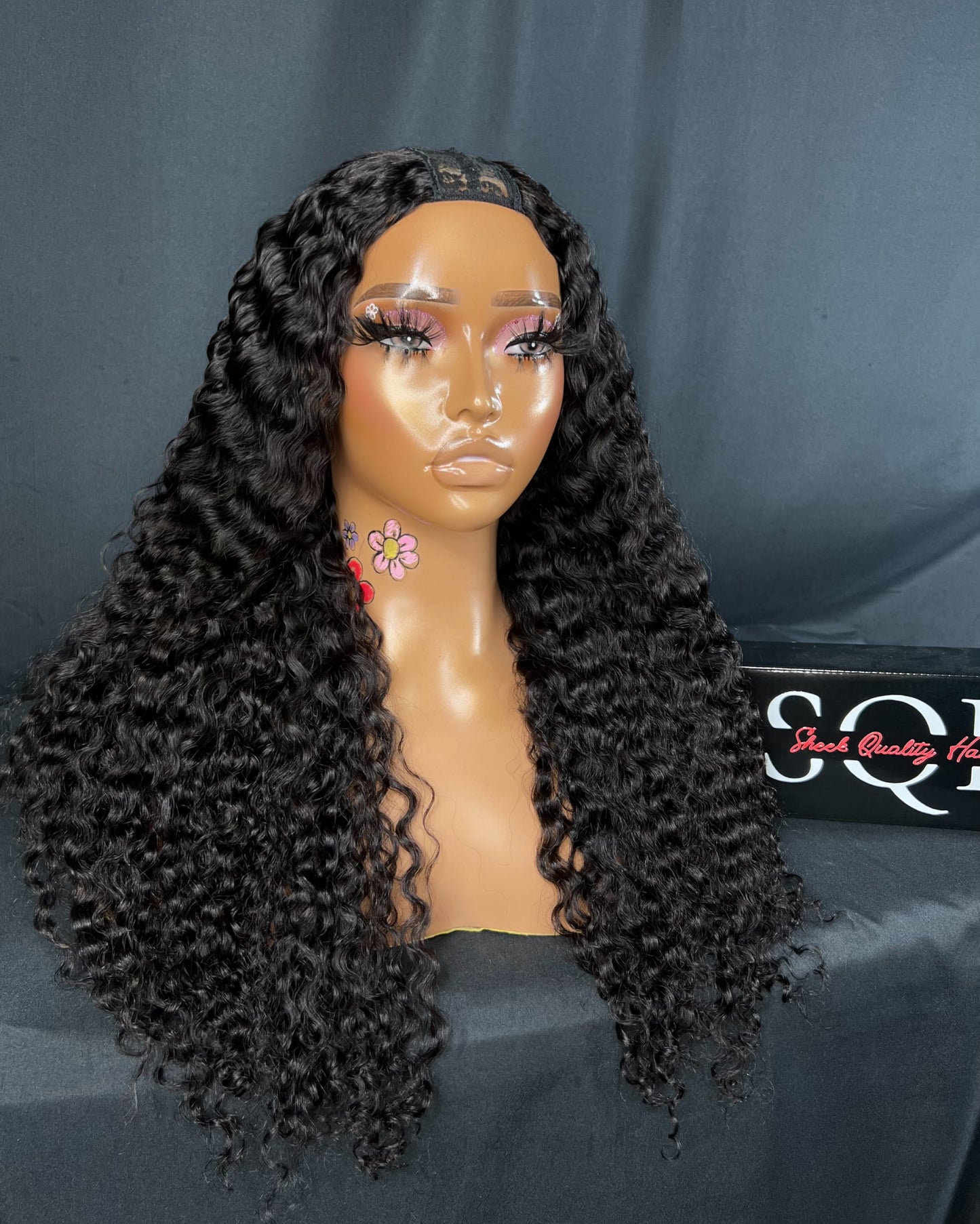 ISLAND CURL, U-PART, 20-INCH, LAST 2 PLUS YEARS, READY TO SHIP WIG