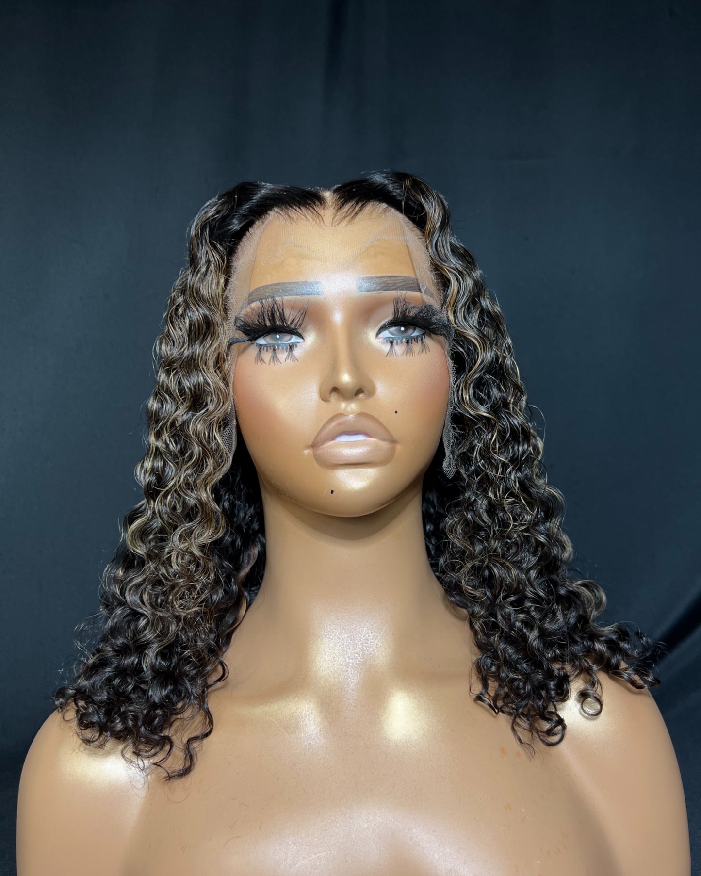 “BRIELLE” (Ready to Ship Wig) 13x4 FRONTAL, HD LACE, CURLY, 12-INCH, LAST 2 YEARS PLUS, EASY TO WEAR WIG