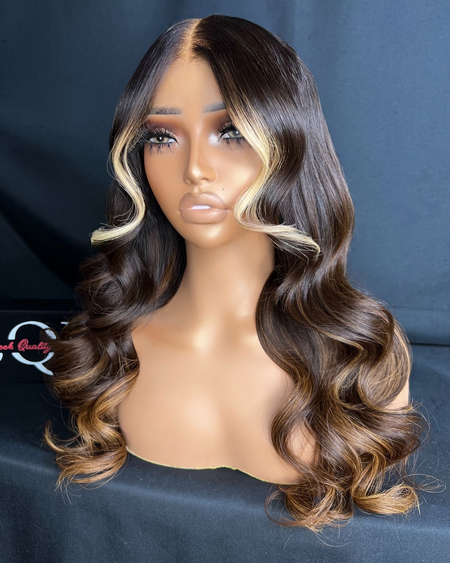 “FANCY” 6x6 LACE CLOSURE, HD LACE, 22-INCH, BODY WAVE, GLUELESS, LAST 3 PLUS YEARS, READY TO SHIP WIG