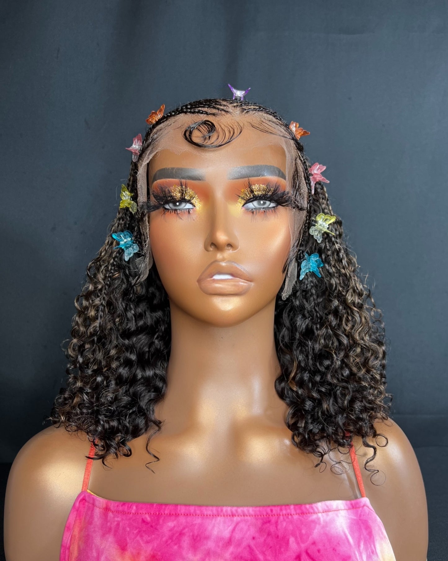 “SORAYA” 13x4 FRONTAL, HD LACE, CURLY, 12-INCH, READY TO SHIP WIG
