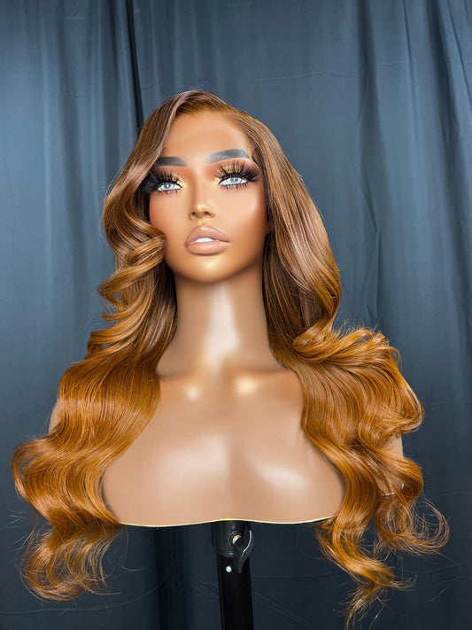 "MILLIE" READY TO SHIP WIG, SPICE GINGER WIG, 5X5 HD LACE, 18 INCH BEGINNER FRIENDLY WIG