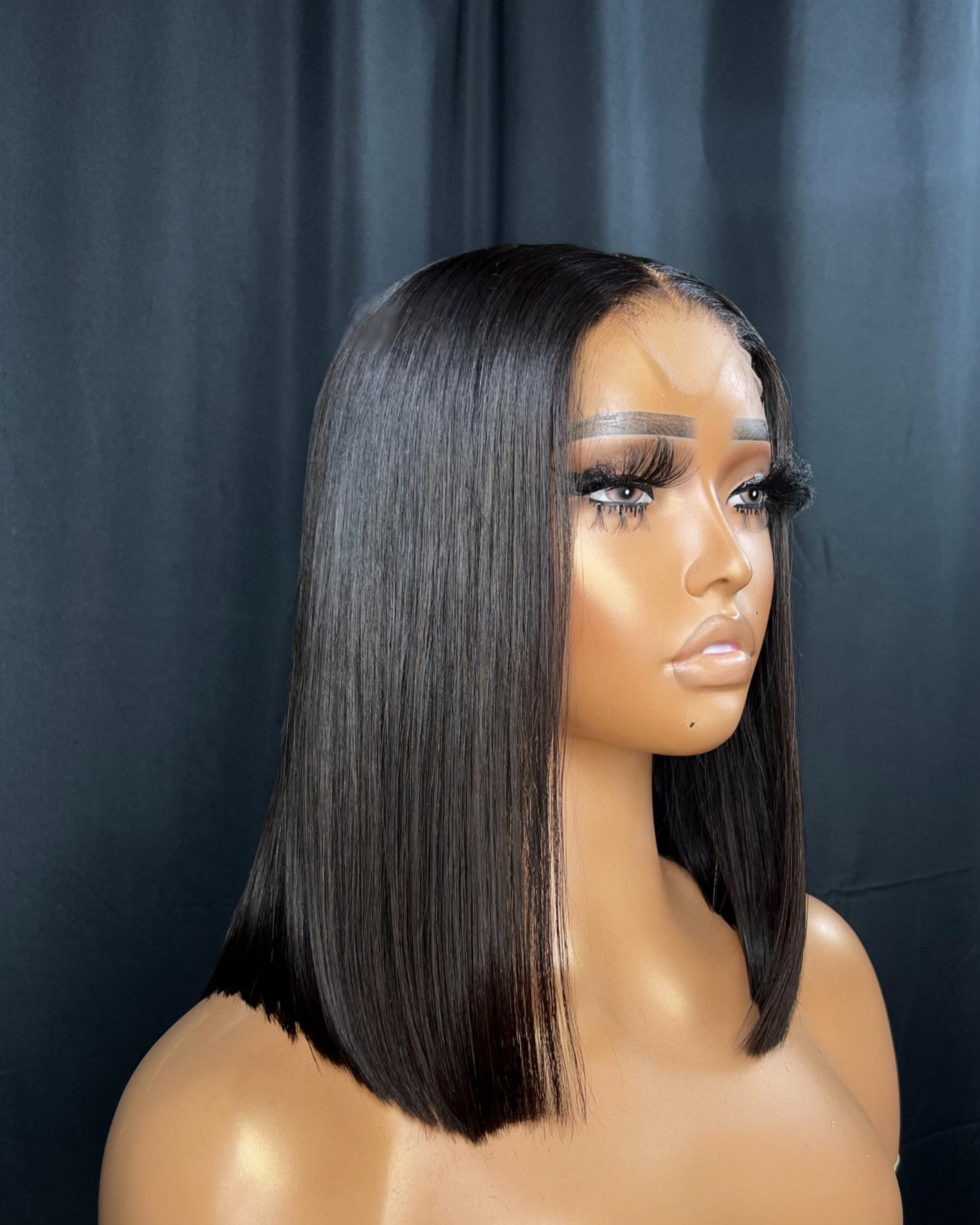 “MONTANA” 2x6 CLOSURE, HD LACE, 13-INCH, STRAIGHT, BLUNT CUT WIG, LAST 1-2 YEARS, READY TO SHIP WIG