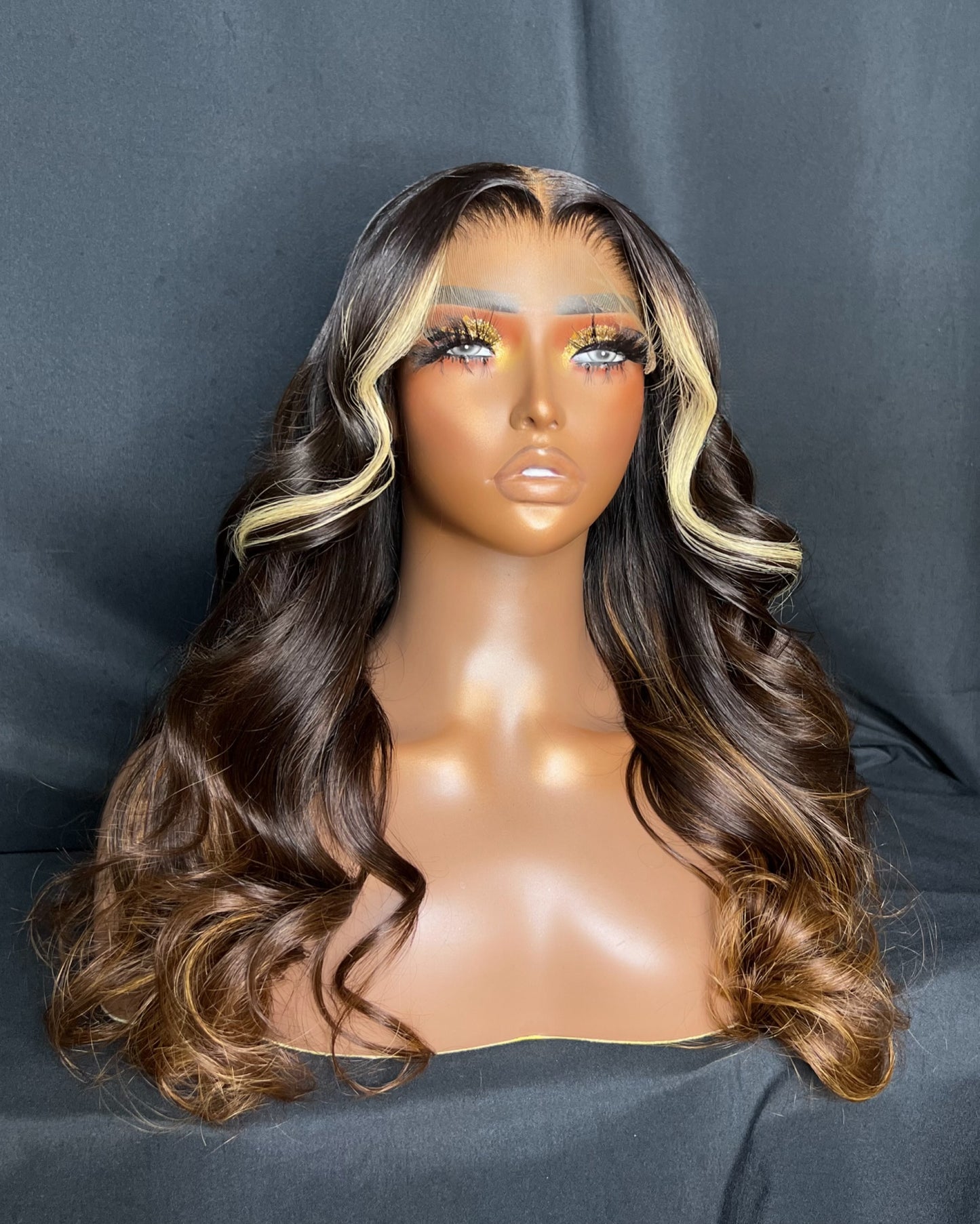 “FANCY” 6x6 LACE CLOSURE, HD LACE, 22-INCH, BODY WAVE, GLUELESS, LAST 3 PLUS YEARS, READY TO SHIP WIG