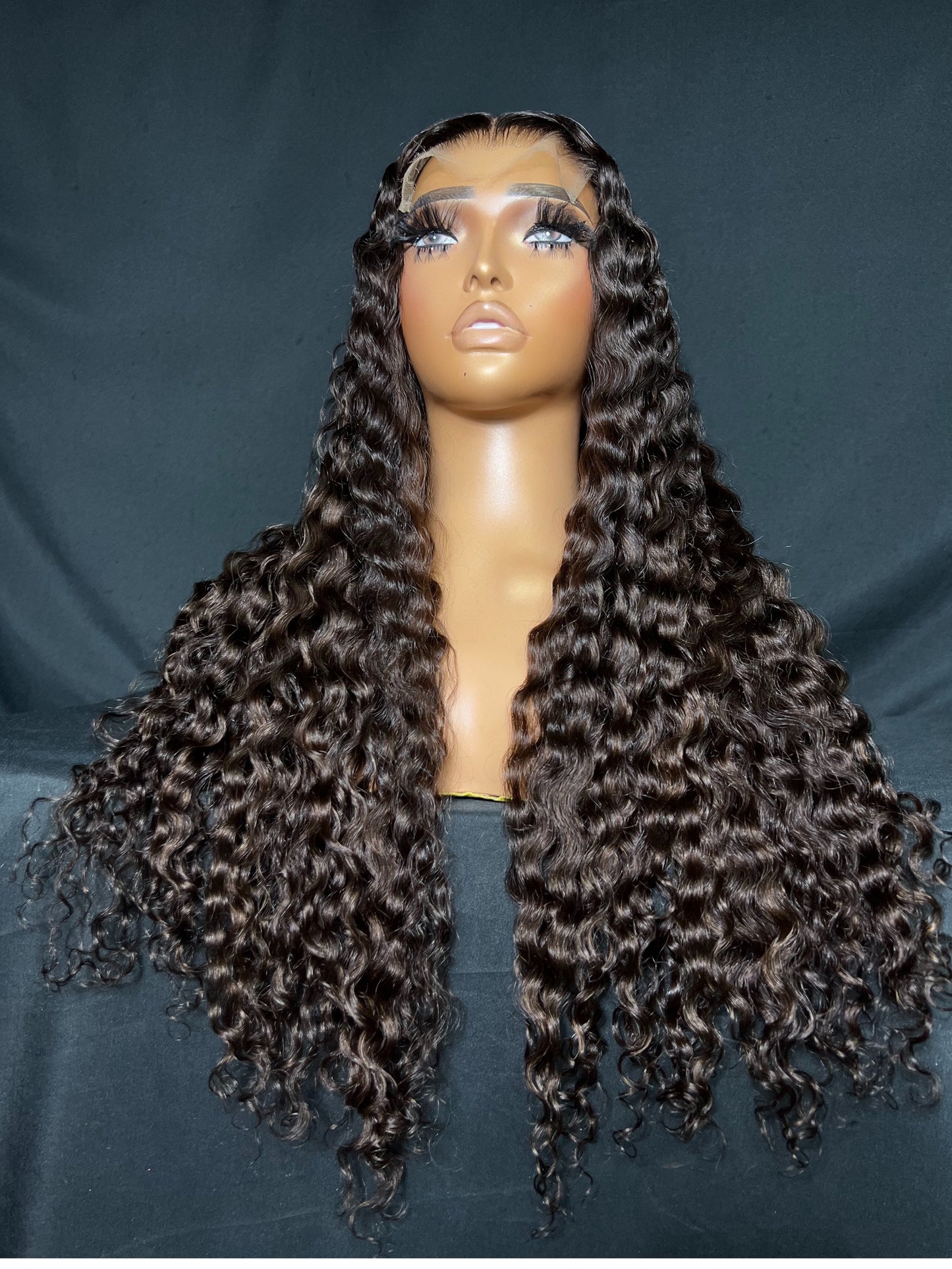 “SHAMEA” (Ready to Ship Wig) 5X5 CLOSURE, HD LACE, 24-INCH, CURLY, READY TO WEAR WIG