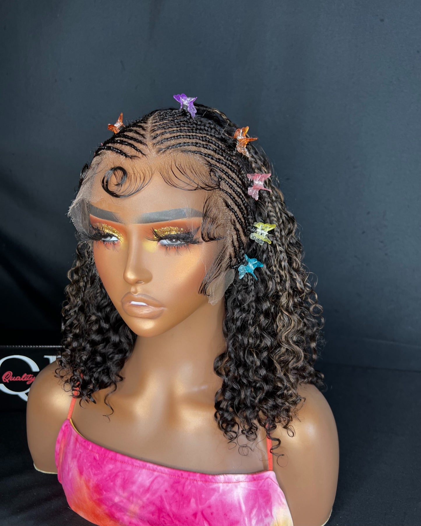 “SORAYA” 13x4 FRONTAL, HD LACE, CURLY, 12-INCH, READY TO SHIP WIG