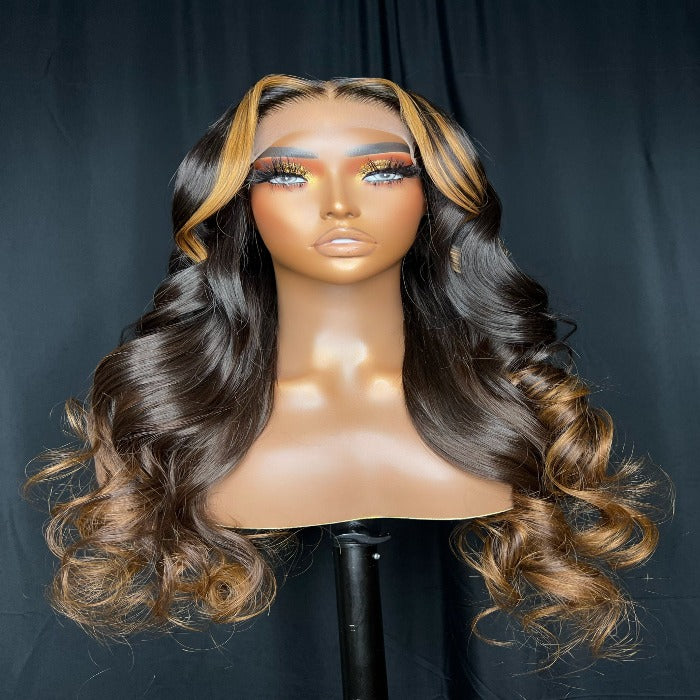 brown wig