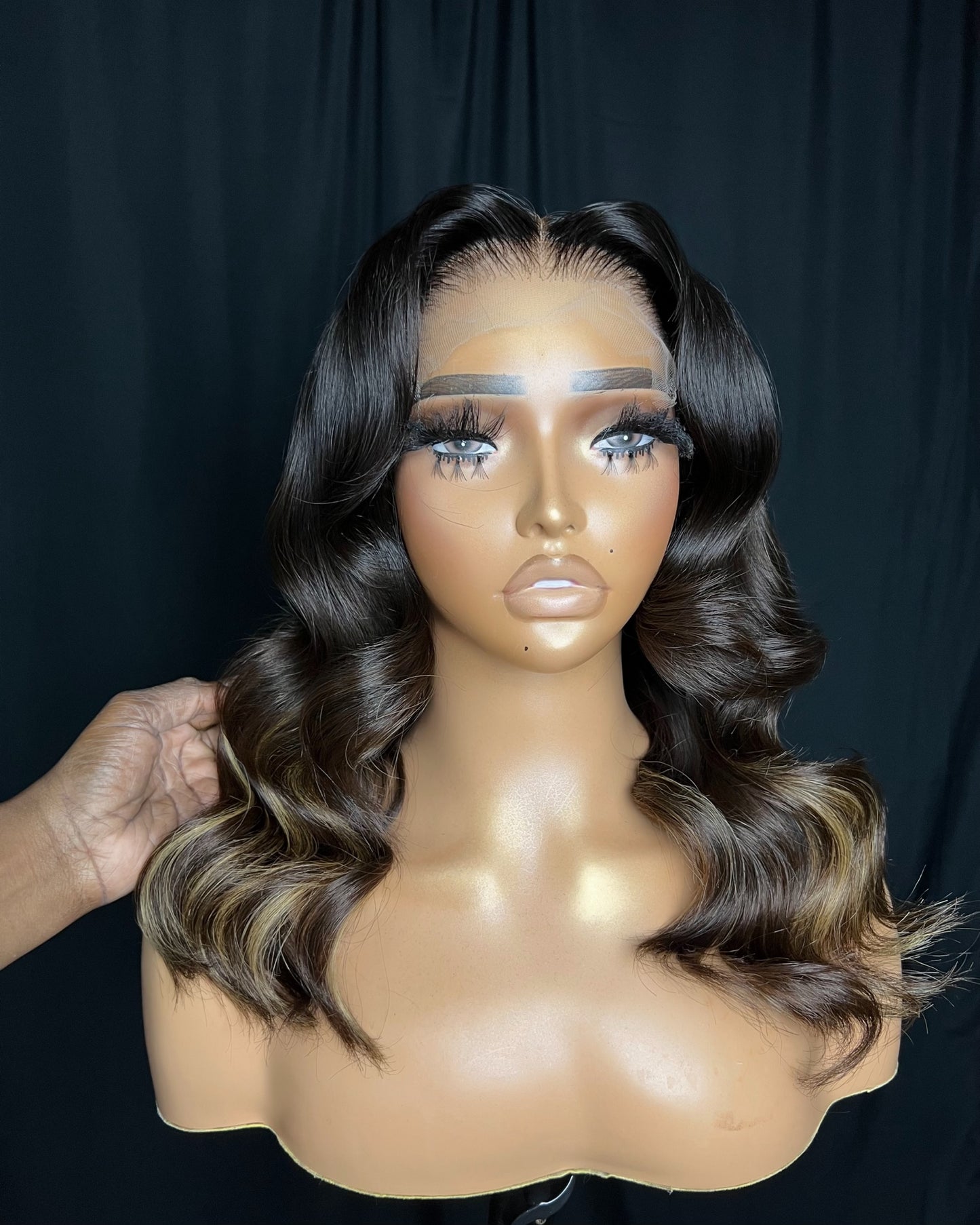 Glenda | 16" Body Wave Ready-to-Ship Wig | 5x5 HD Lace Closure | Sheek Quality Hair