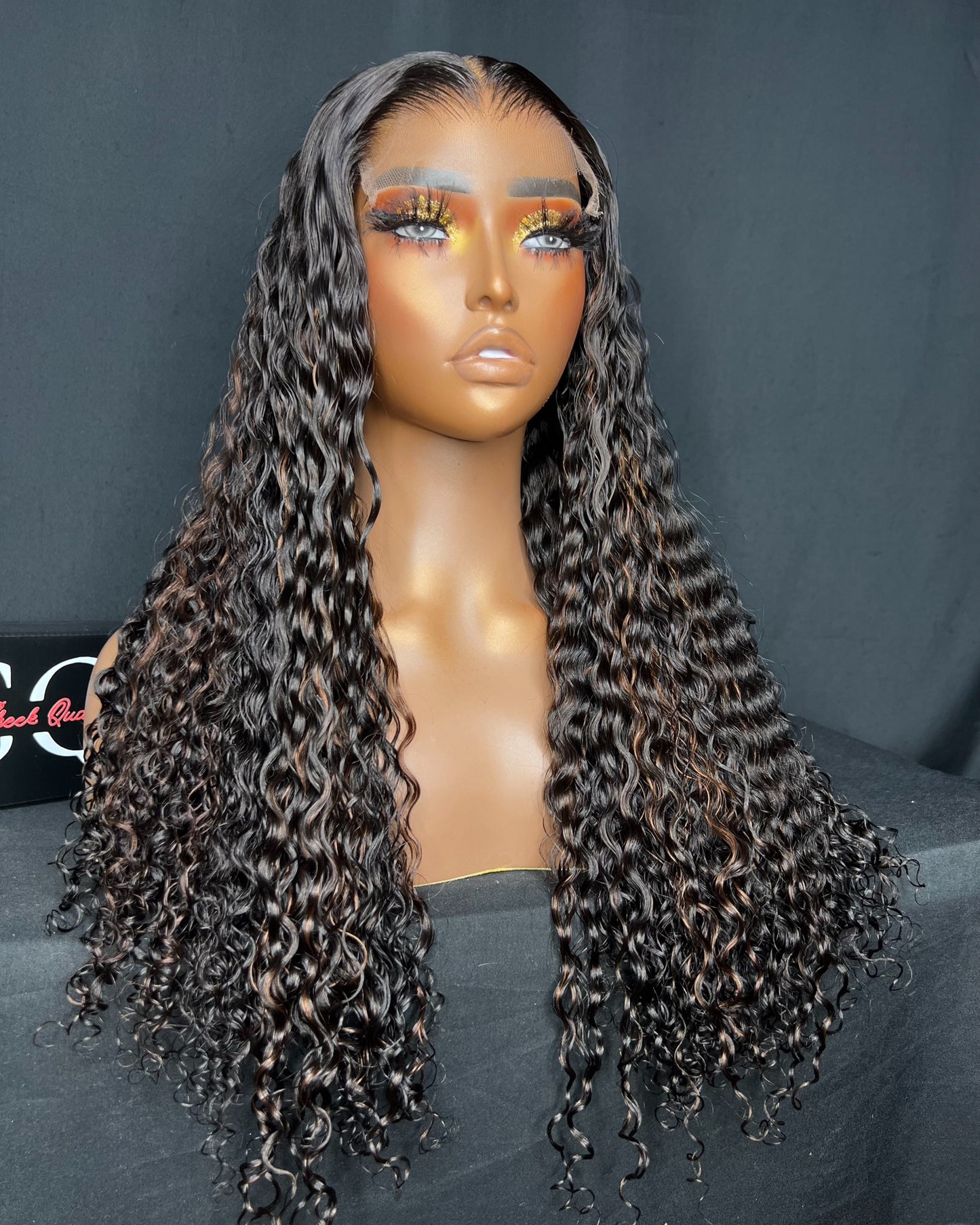 "BETHENNY" (Ready to Ship Wig) 5X5 CLOSURE, HD LACE, 22-INCH, CURLY, READY TO WEAR WIG