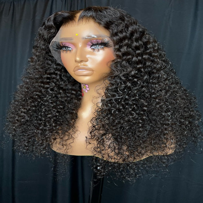 kinky curly wigs human hair