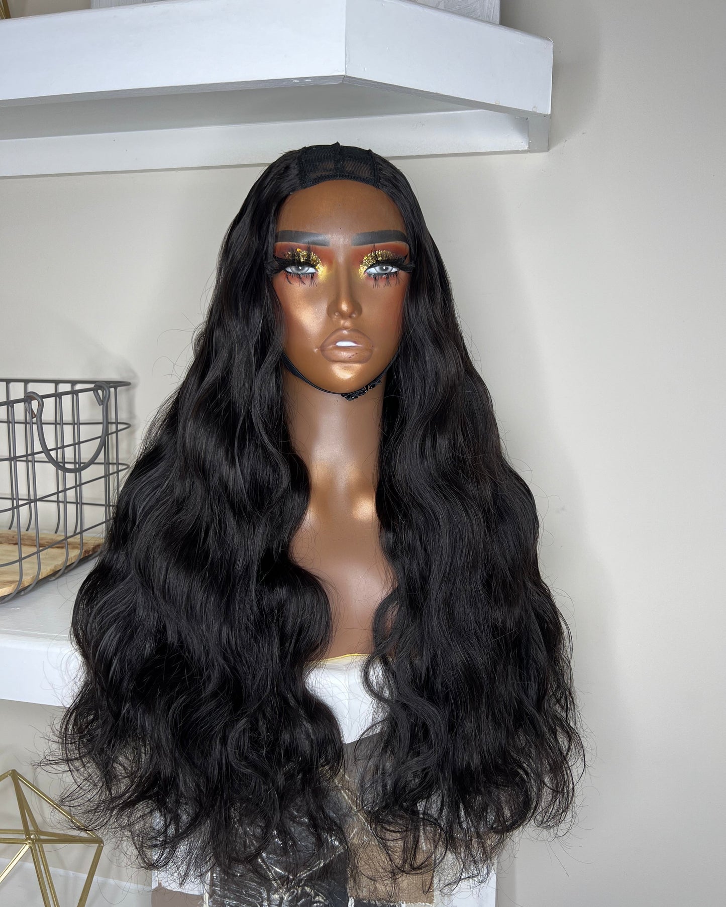 BODY WAVE, U-PART, 22-INCH WIG