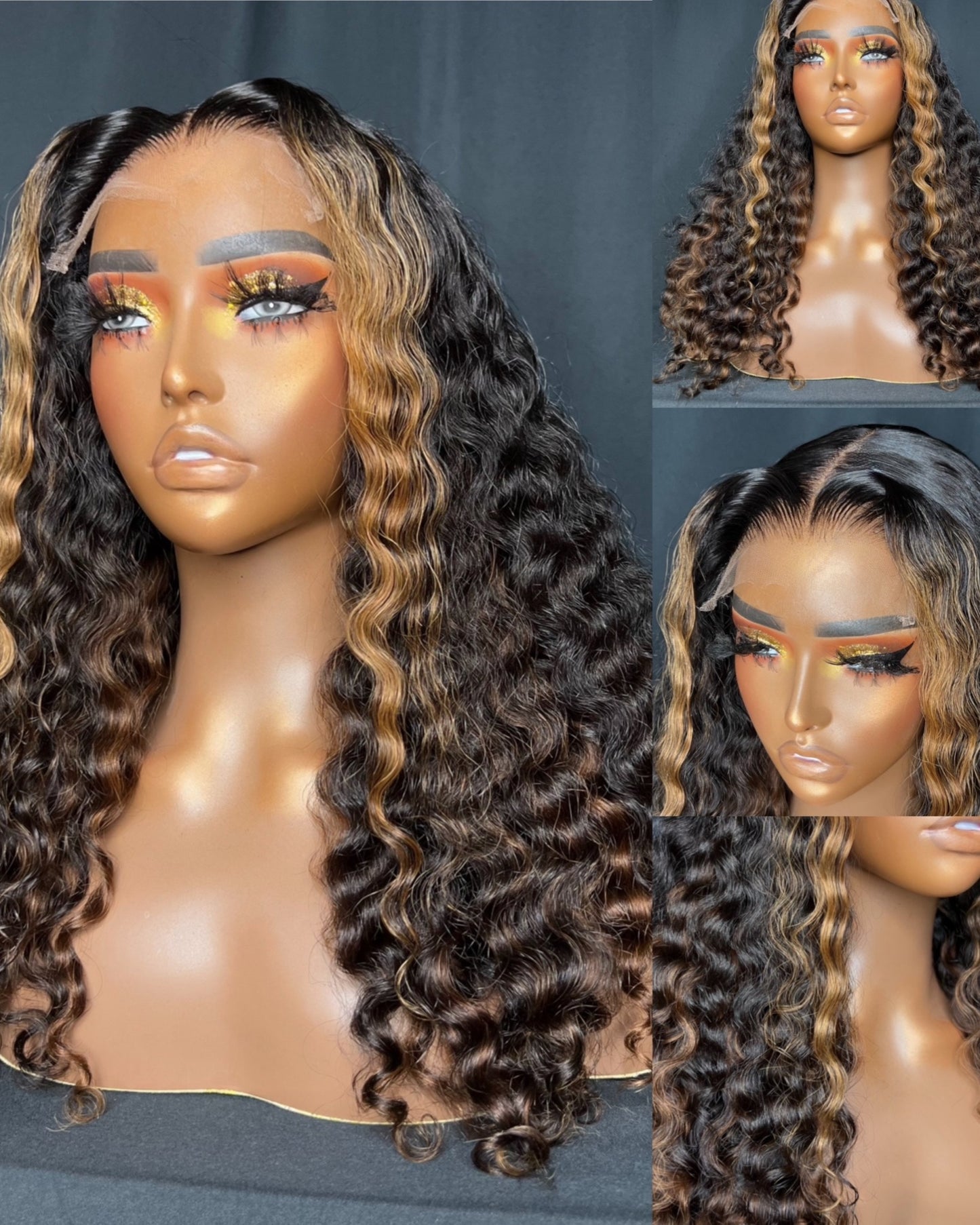 “Jaliah” (Ready to Ship Wig) 5X5 CLOSURE, HD LACE, 18-INCH, CURLY, LAST 2 YEARS PLUS, READY TO WEAR WIG