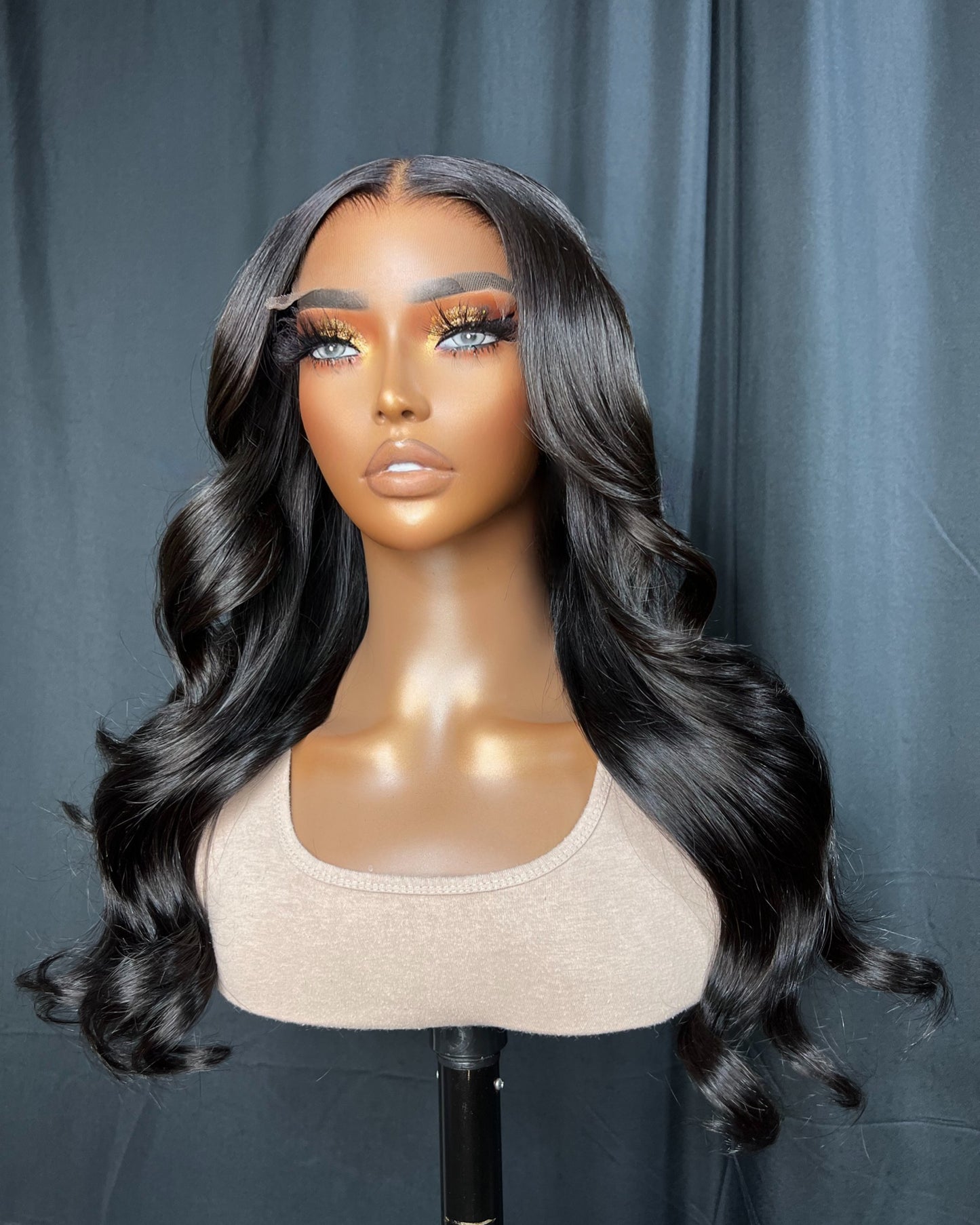 ARI 5x5 HD LACE CLOSURE, 18 INCH, BODY WAVE, BLACK WIG