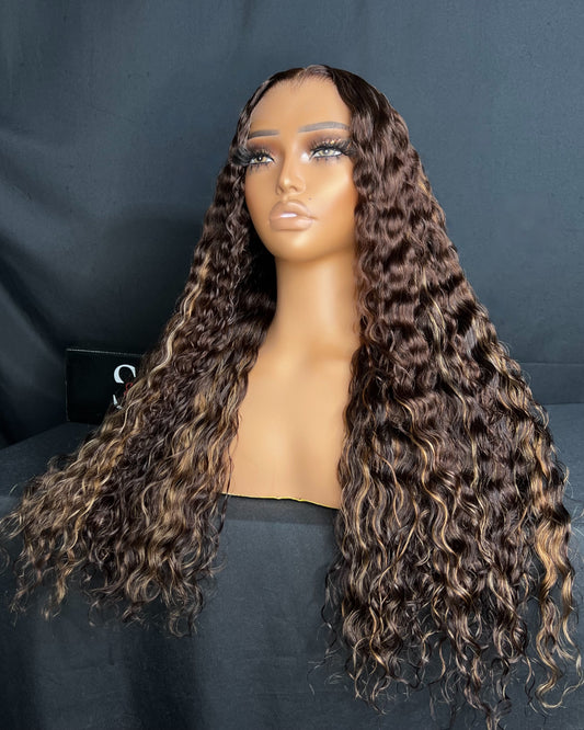 “AVIANNA” 5X5 HD LACE CLOSURE, 2O-INCH, GLUE-LESS, BEST CURLY HAIR, READY TO SHIP WIG