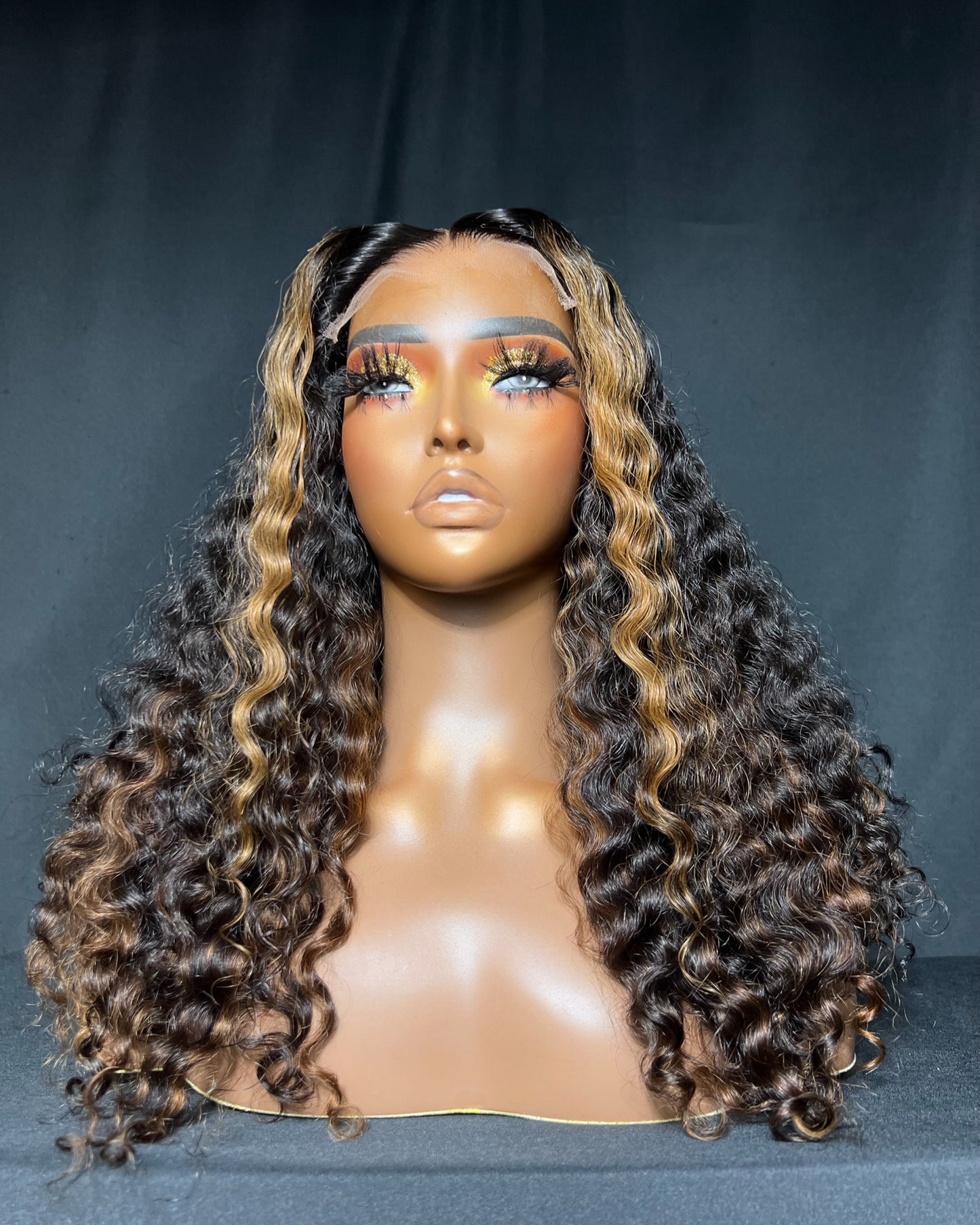 “Jaliah” (Ready to Ship Wig) 5X5 CLOSURE, HD LACE, 18-INCH, CURLY, LAST 2 YEARS PLUS, READY TO WEAR WIG