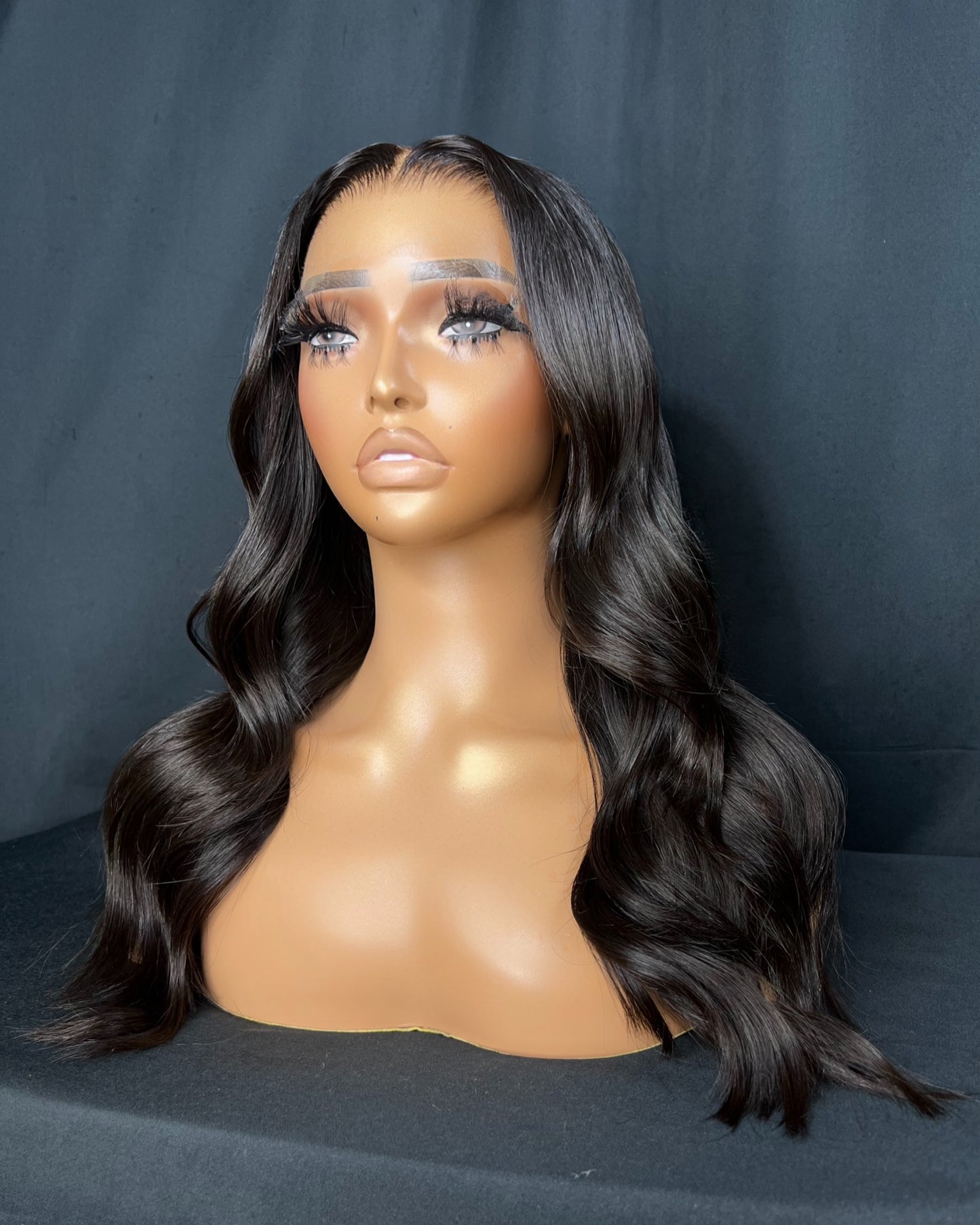 “ZOE” LARGE CAP, LAST 3 YEAR PLUS, 5x5 CLOSURE, HD LACE, 16-INCH, STRAIGHT, READY TO SHIP WIG