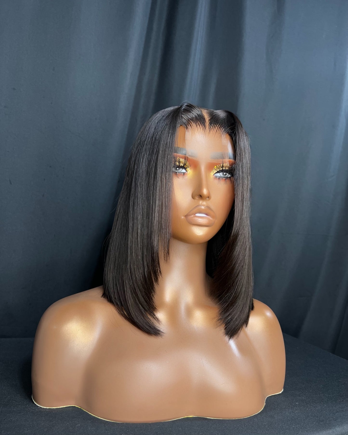 “PILLAR” LARGE CAP, 2x6 CLOSURE, HD LACE, STRAIGHT, BLUNT CUT BOB, LAST 3 YEAR PLUS, READY TO SHIP WIG