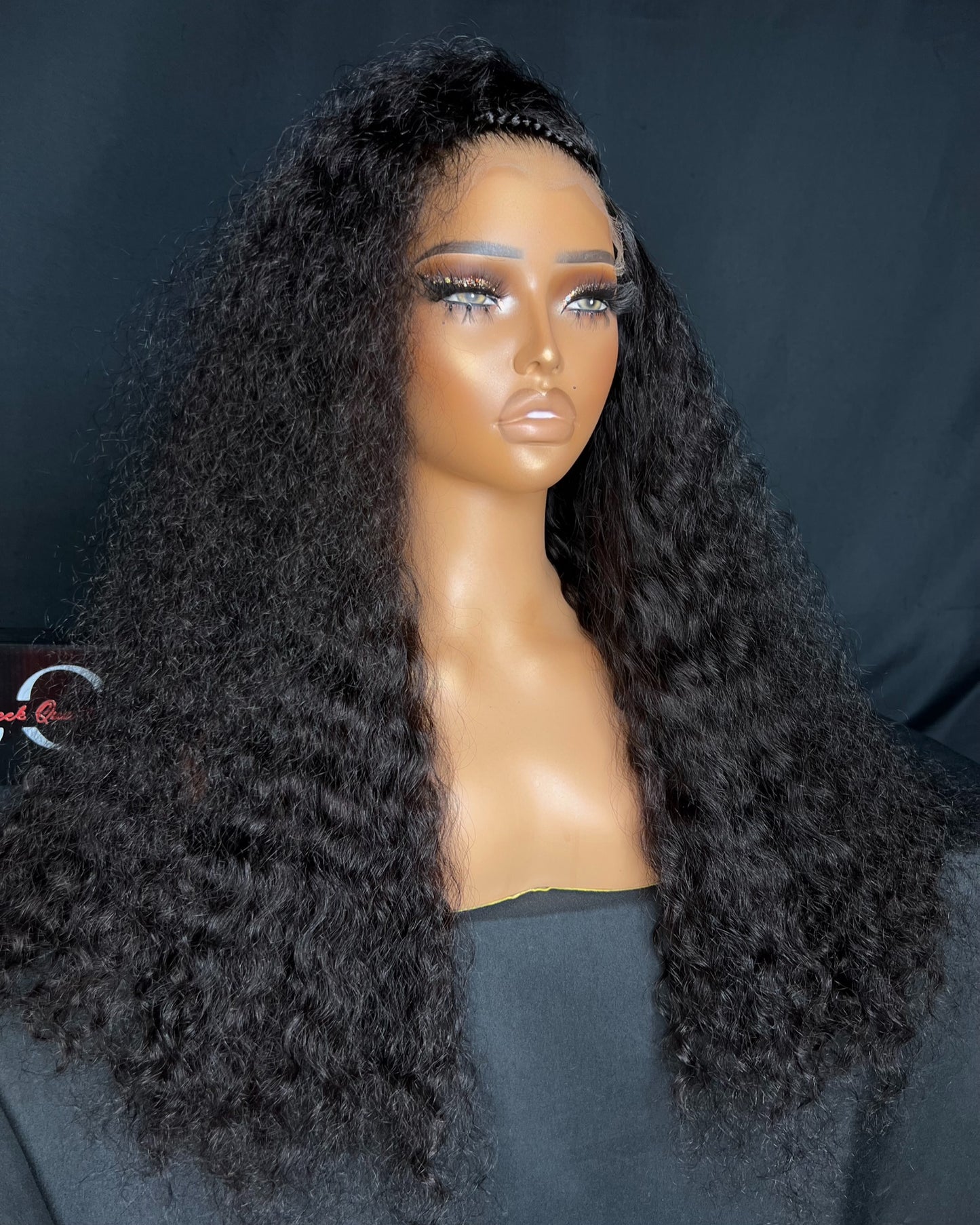“TIAH” 5X5 HD LACE CLOSURE, 22-INCH, GLUE-LESS, BEST CURLY HAIR WIG.
