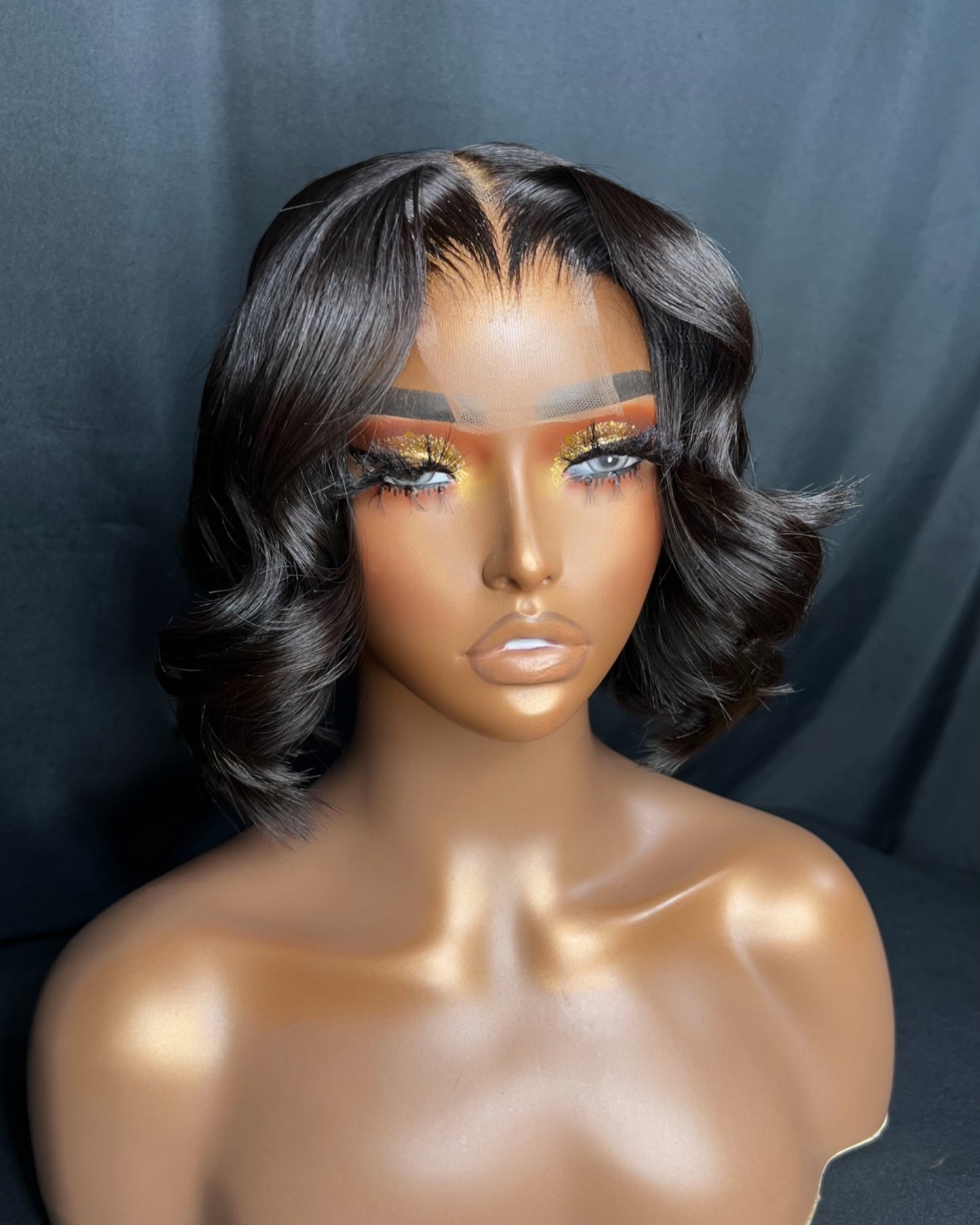 “LUNA” MEDIUM CAP, LAST 3 YEAR PLUS, 2x6 CLOSURE, HD LACE, STRAIGHT, 10-INCH, BLUNT CUT BOB, READY TO SHIP WIG