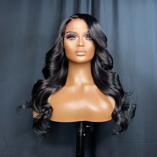 “BERNICE” READY TO SHIP WIG, GLUELESS LACE WIG, 5X5 TRANSPARENT LACE CLOSURE, 20 INCH BEAUTIFUL WIG