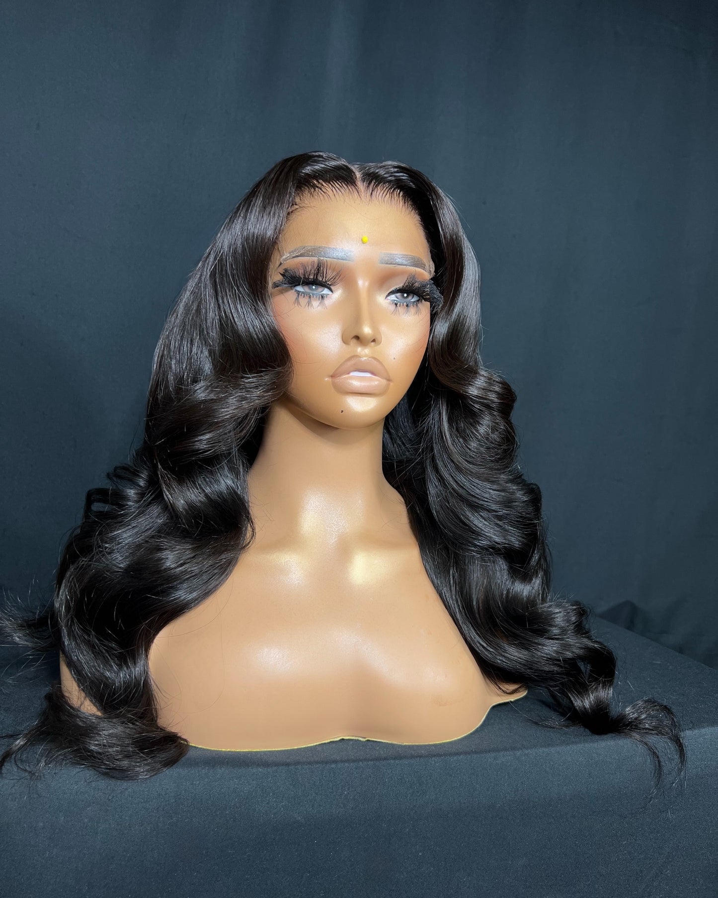 ”SHAVAUGHN” (Ready to Ship Wig) 5X5 CLOSURE, HD LACE, 20-INCH, CURLY, READY TO WEAR WIG
