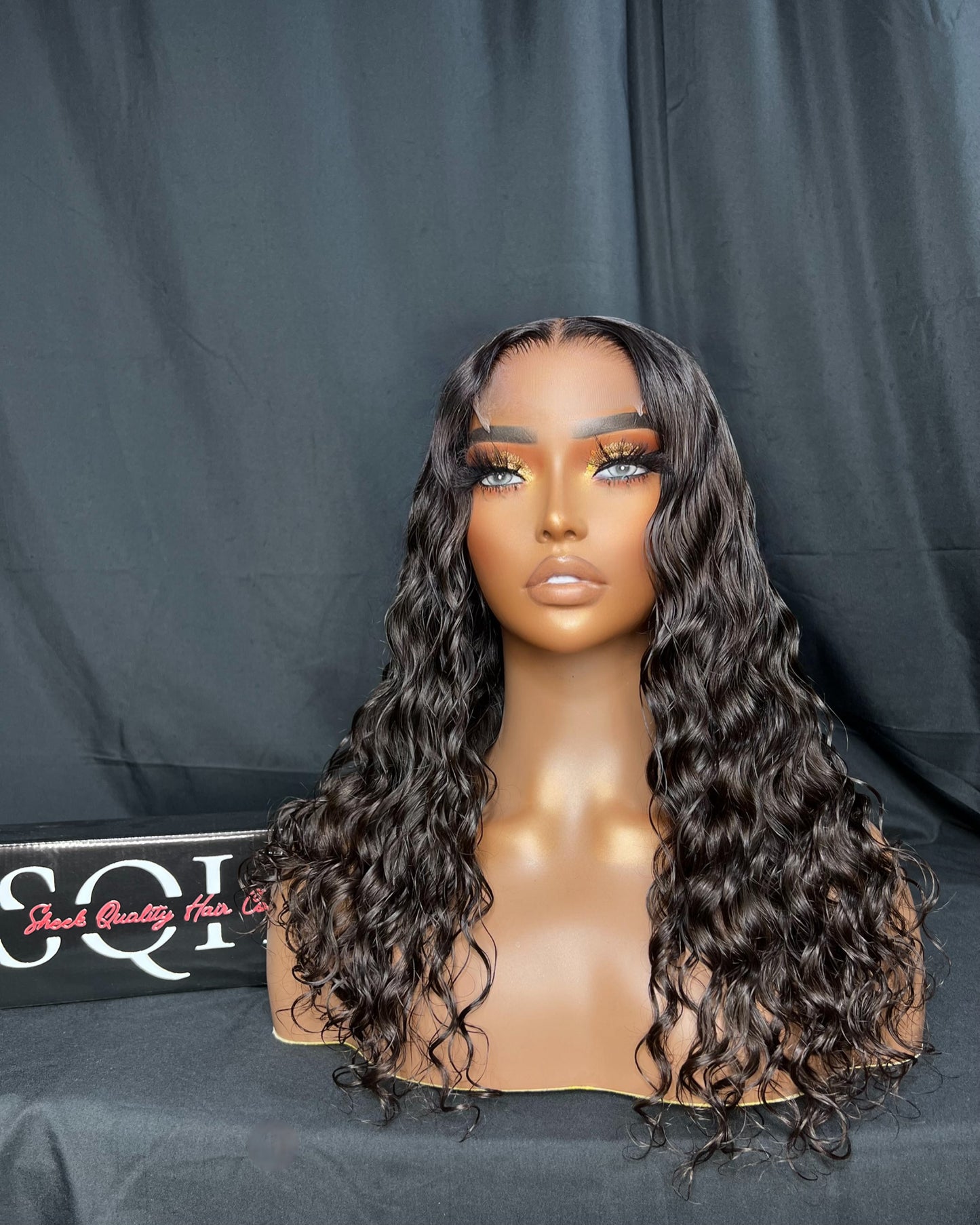 “FANNIE” 4x4 CLOSURE, TRANSPARENT LACE, 16-INCH, LOOSE WAVE, LAST 3 YEARS PLUS, READY TO SHIP WIG