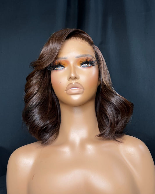 "PENNY" 5X5 HD LACE, NATURAL WAVE, 14-INCH, LAST 2 YEAR PLUS, READY TO SHIP WIG
