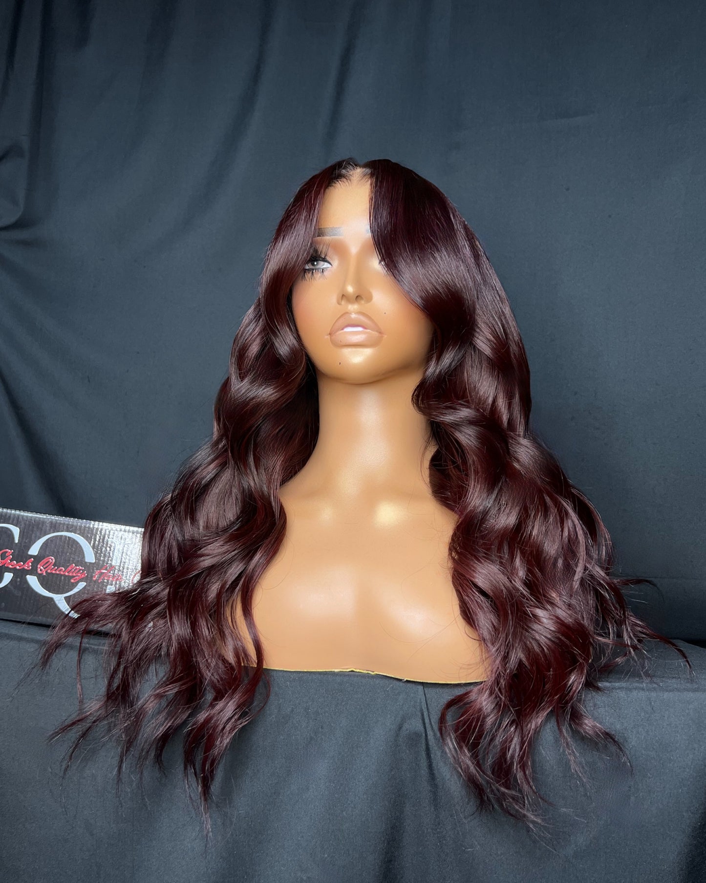 “MERLOT” (Ready to Ship Wig) 5x5 CLOSURE, HD LACE, 20-INCH, BODY, LAST 2 YEARS PLUS, READY TO WEAR WIG