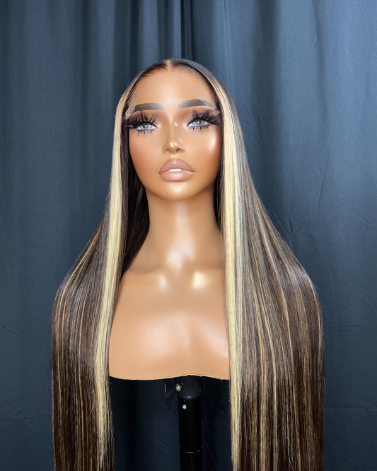 "LALA" 5X5 HD LACE CLOSURE, 26 INCHES, CUSTOM HIGHLIGHTED WIG, READY TO GO WIG