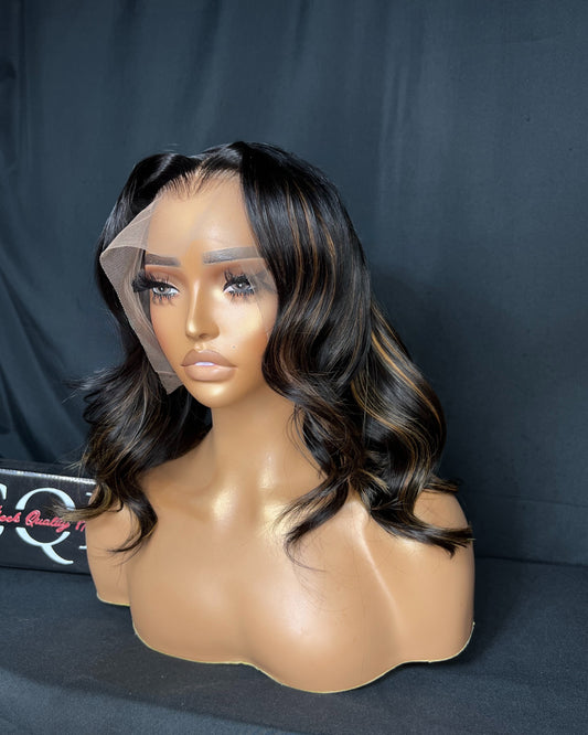 "KENDYL" (Ready to Ship Wig) 13x4 FRONTAL, TRANSPARENT LACE, 14-INCH, STRAIGHT, READY TO WEAR WIG