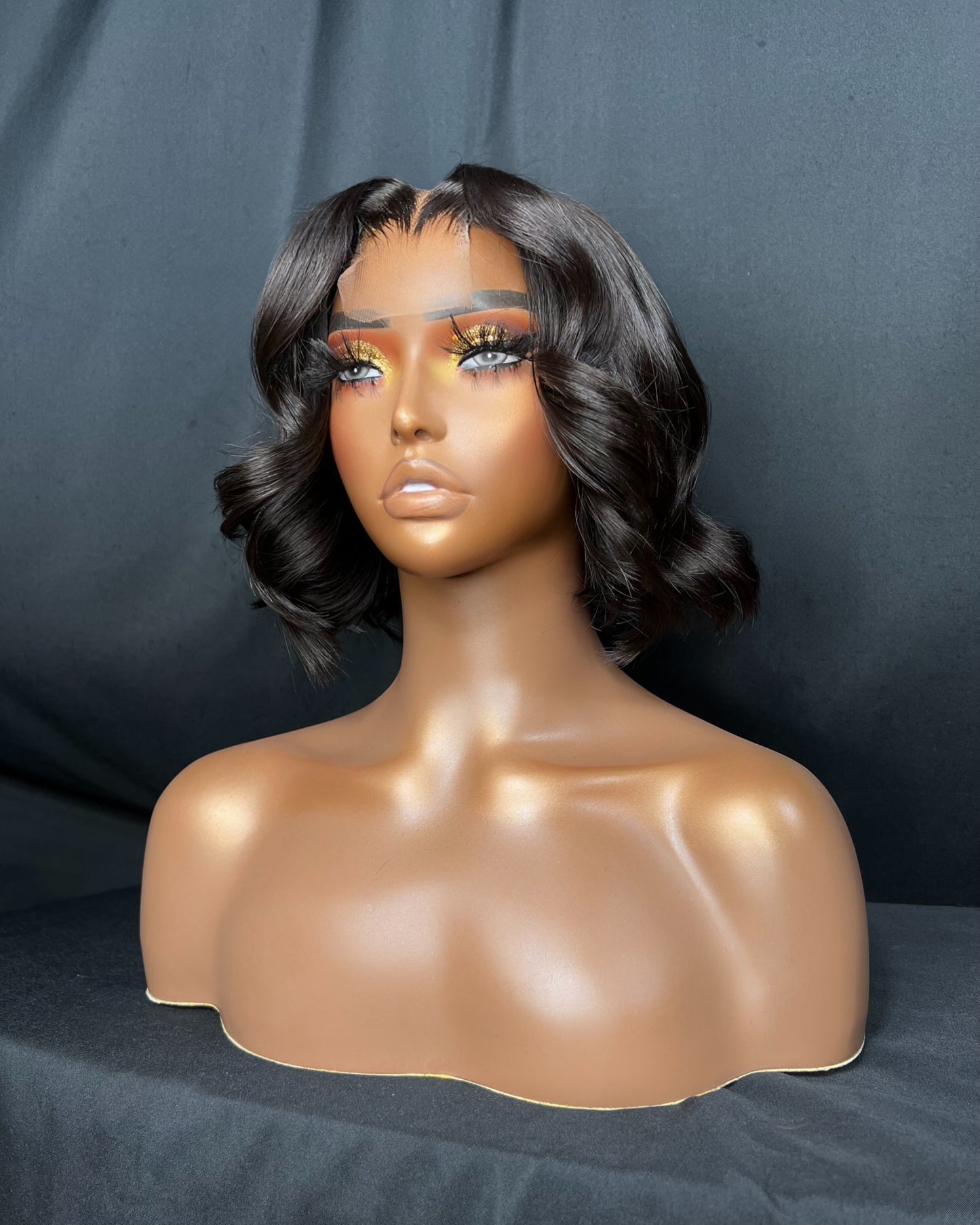 “LUNA” MEDIUM CAP, LAST 3 YEAR PLUS, 2x6 CLOSURE, HD LACE, STRAIGHT, 10-INCH, BLUNT CUT BOB, READY TO SHIP WIG